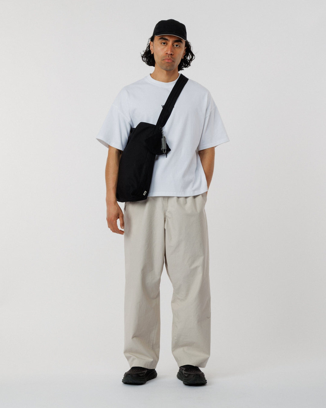 Ripstop Bar Tack Tote Bag - Black