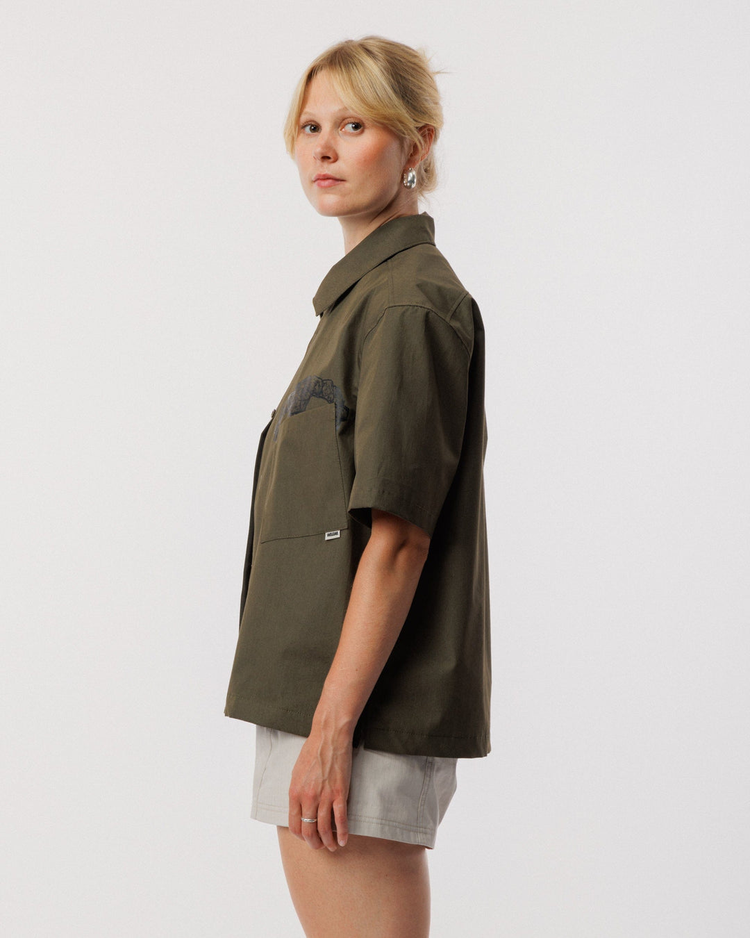 Psy-Damage Ezra Shirt - Khaki
