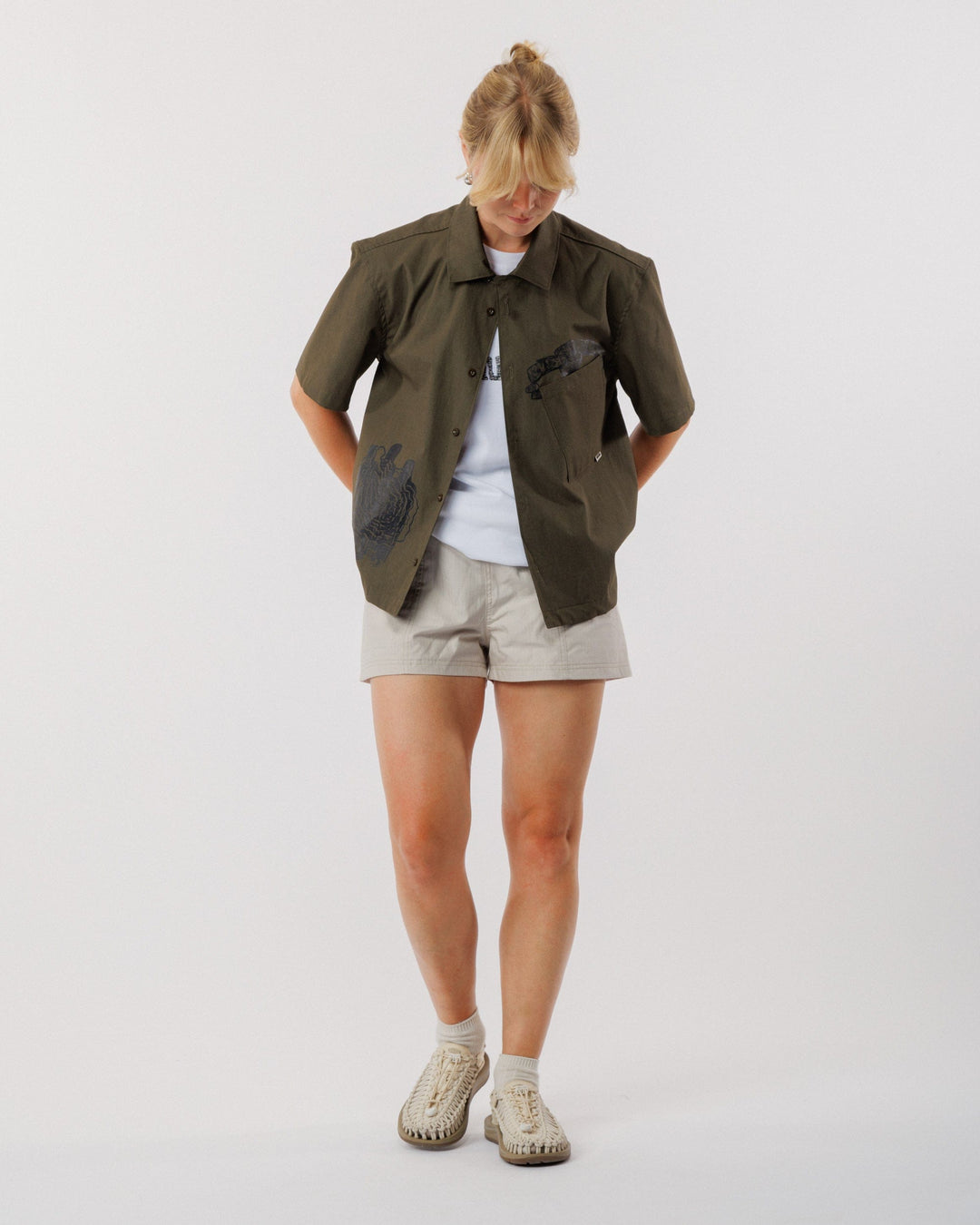 Psy-Damage Ezra Shirt - Khaki