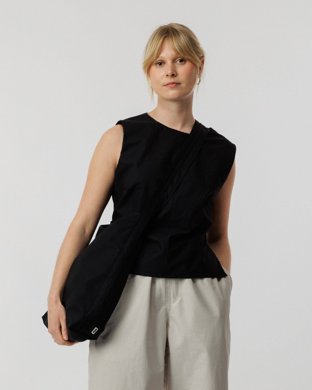 Ripstop Bar Tack Tote Bag - Black