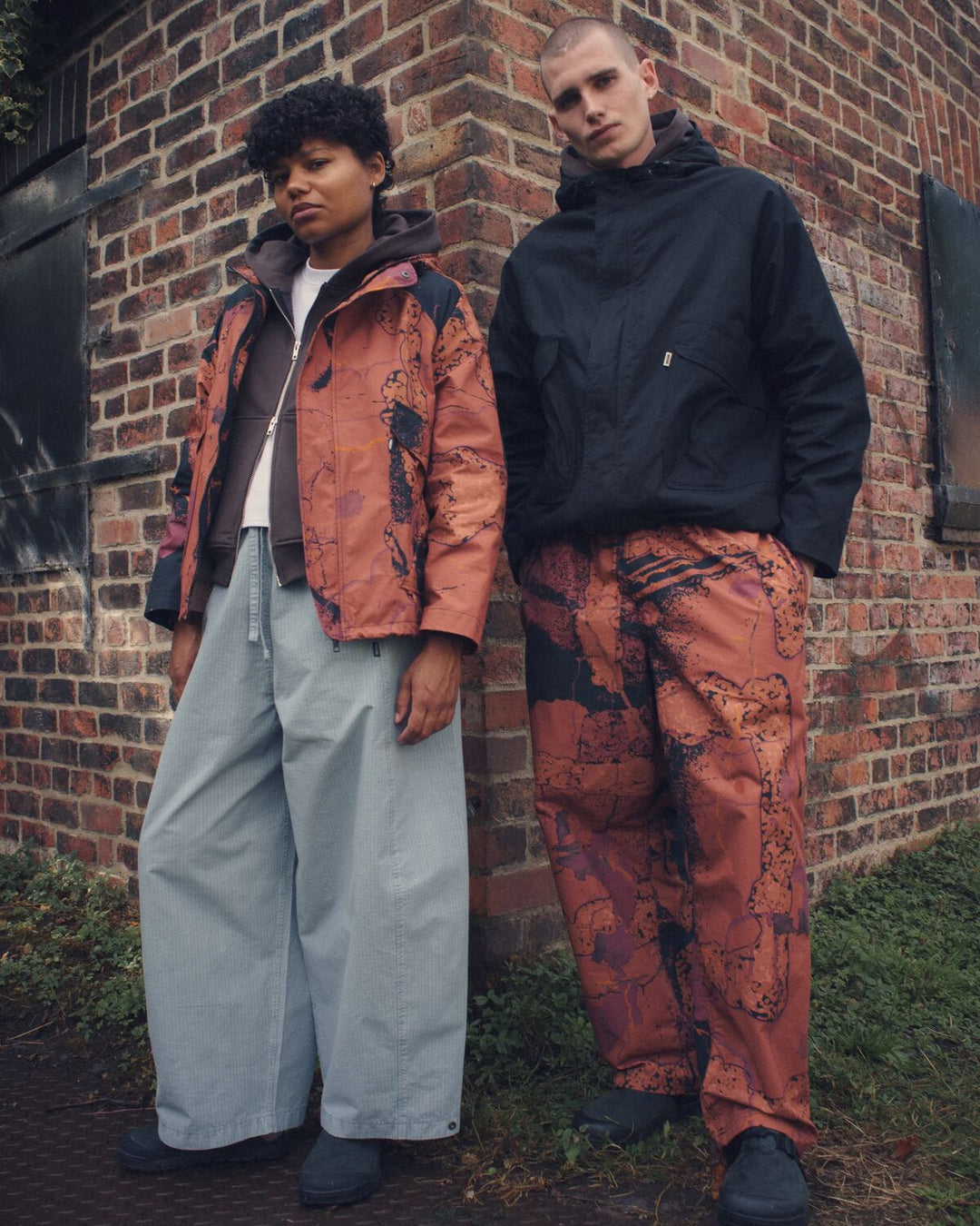 Water Resistant Zama Pants - Abstract Brick Camo
