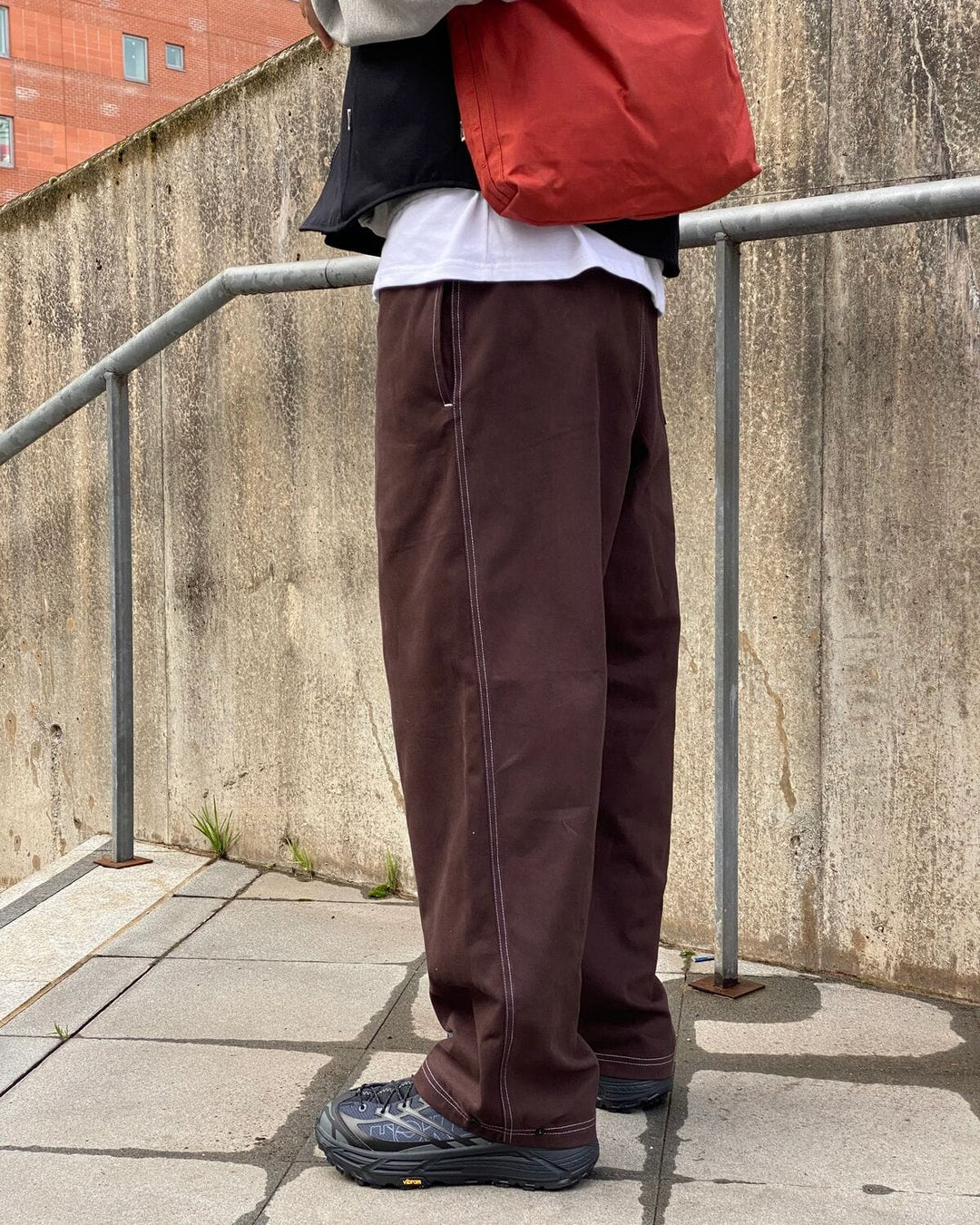 Zama Pant - Brown/White