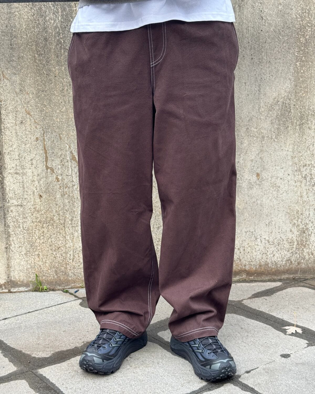 Zama Pant - Brown/White