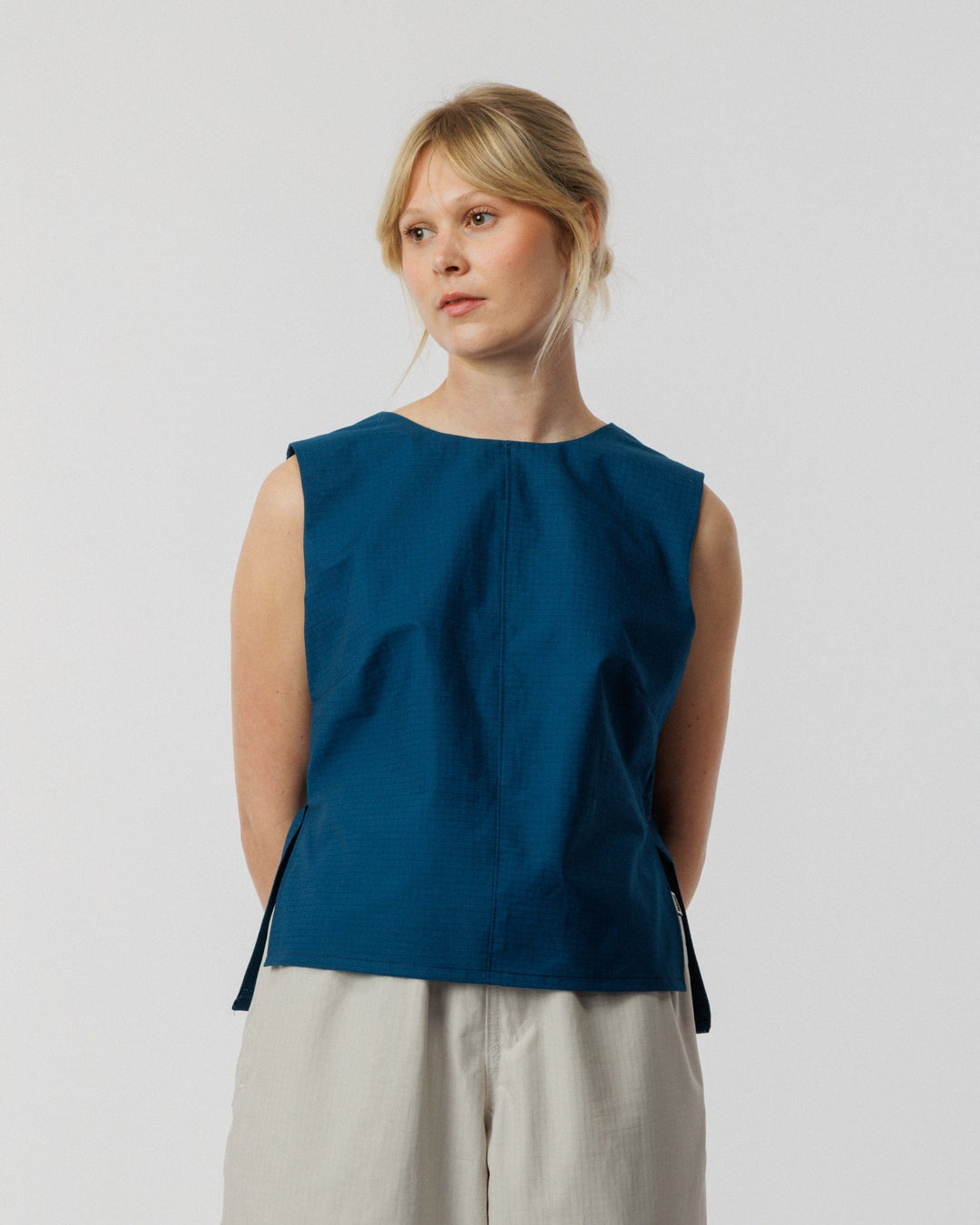 Aimee Tie Top - Marine