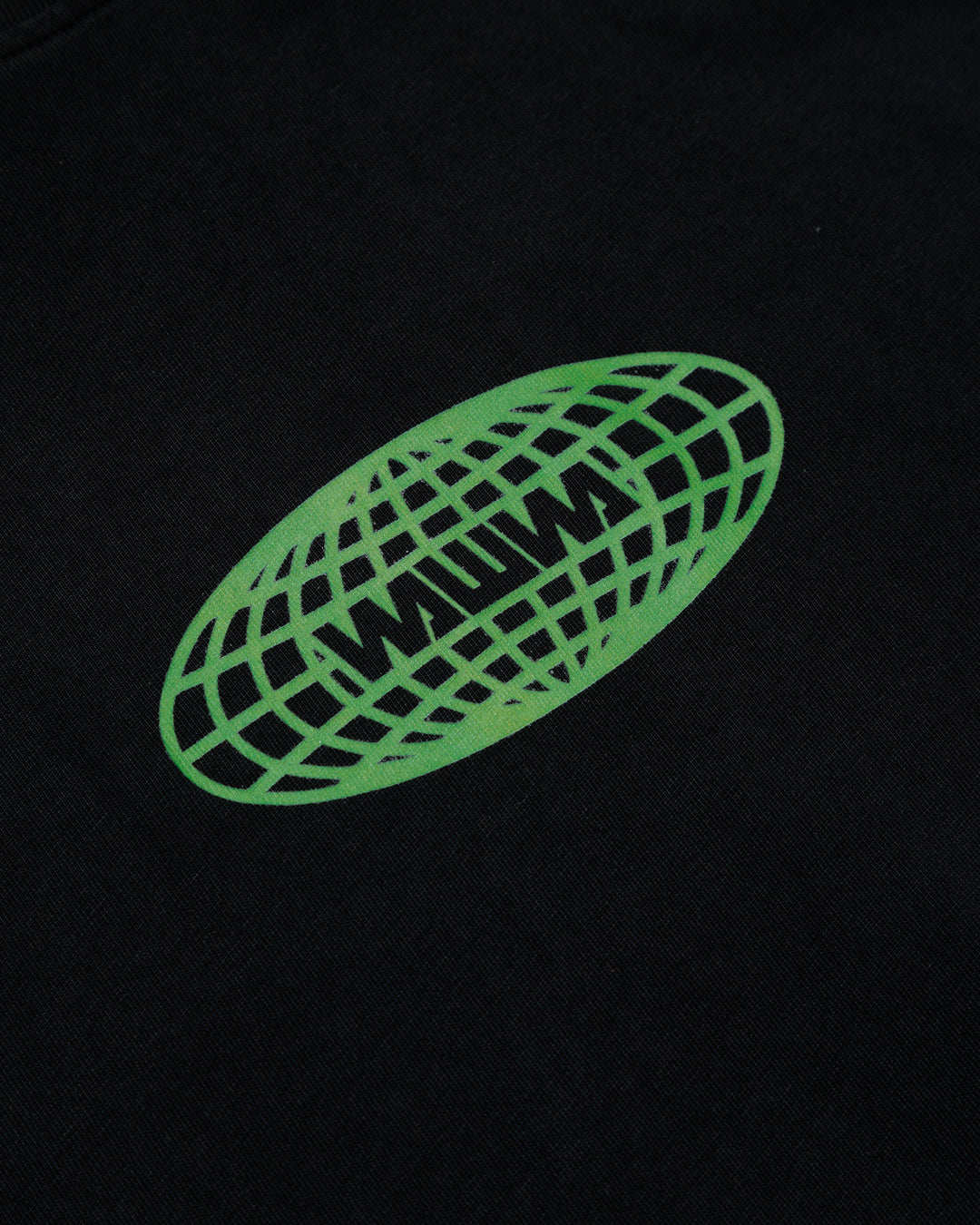 Global Logo Cropped T-Shirt - Black