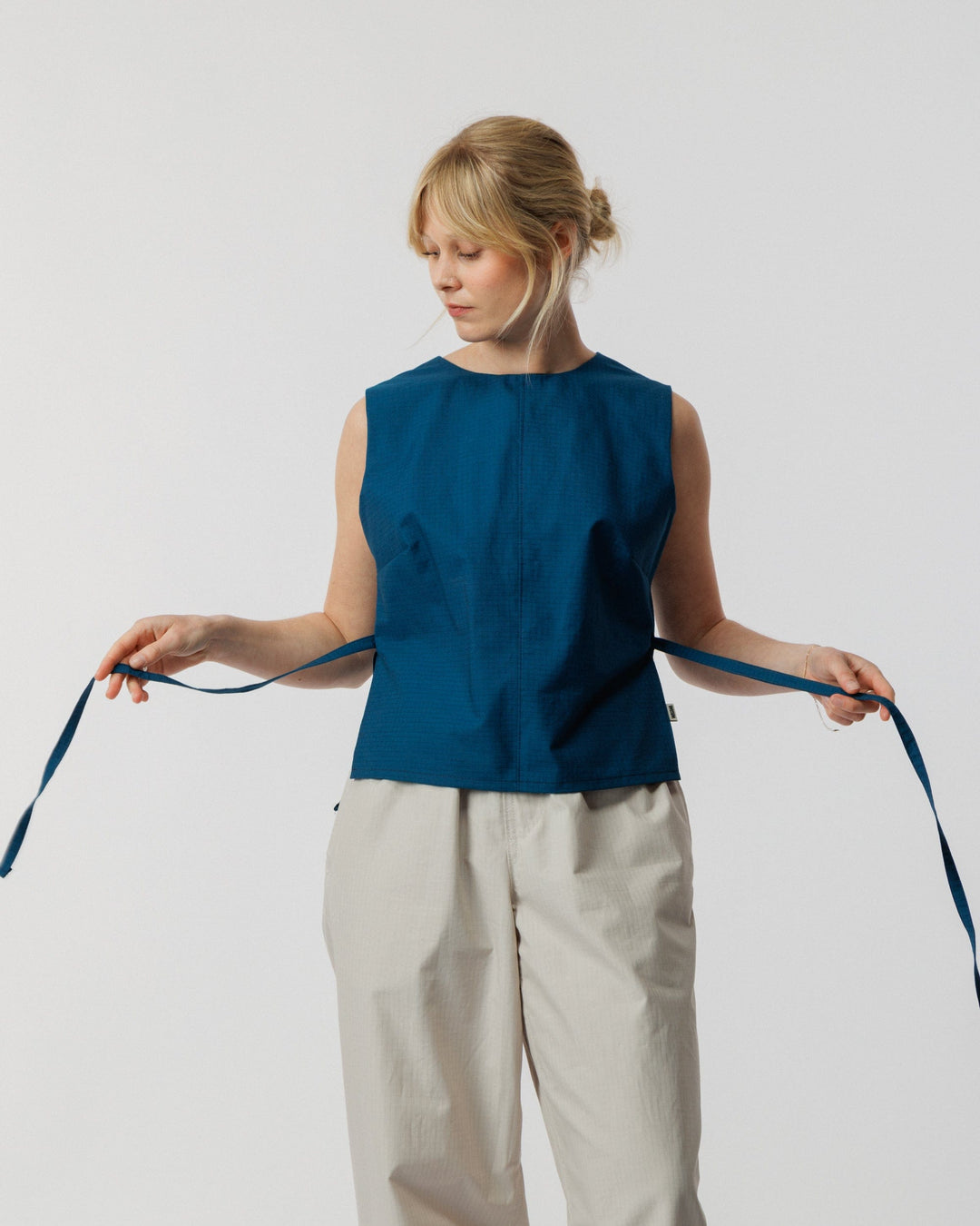 Aimee Tie Top - Marine