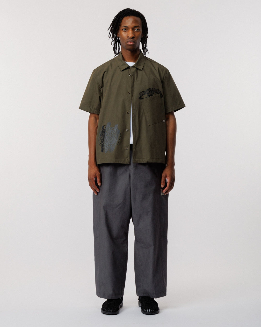 Psy-Damage Ezra Shirt - Khaki