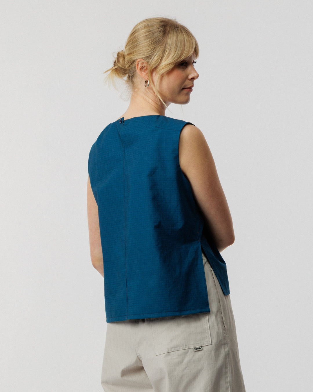 Aimee Tie Top - Marine