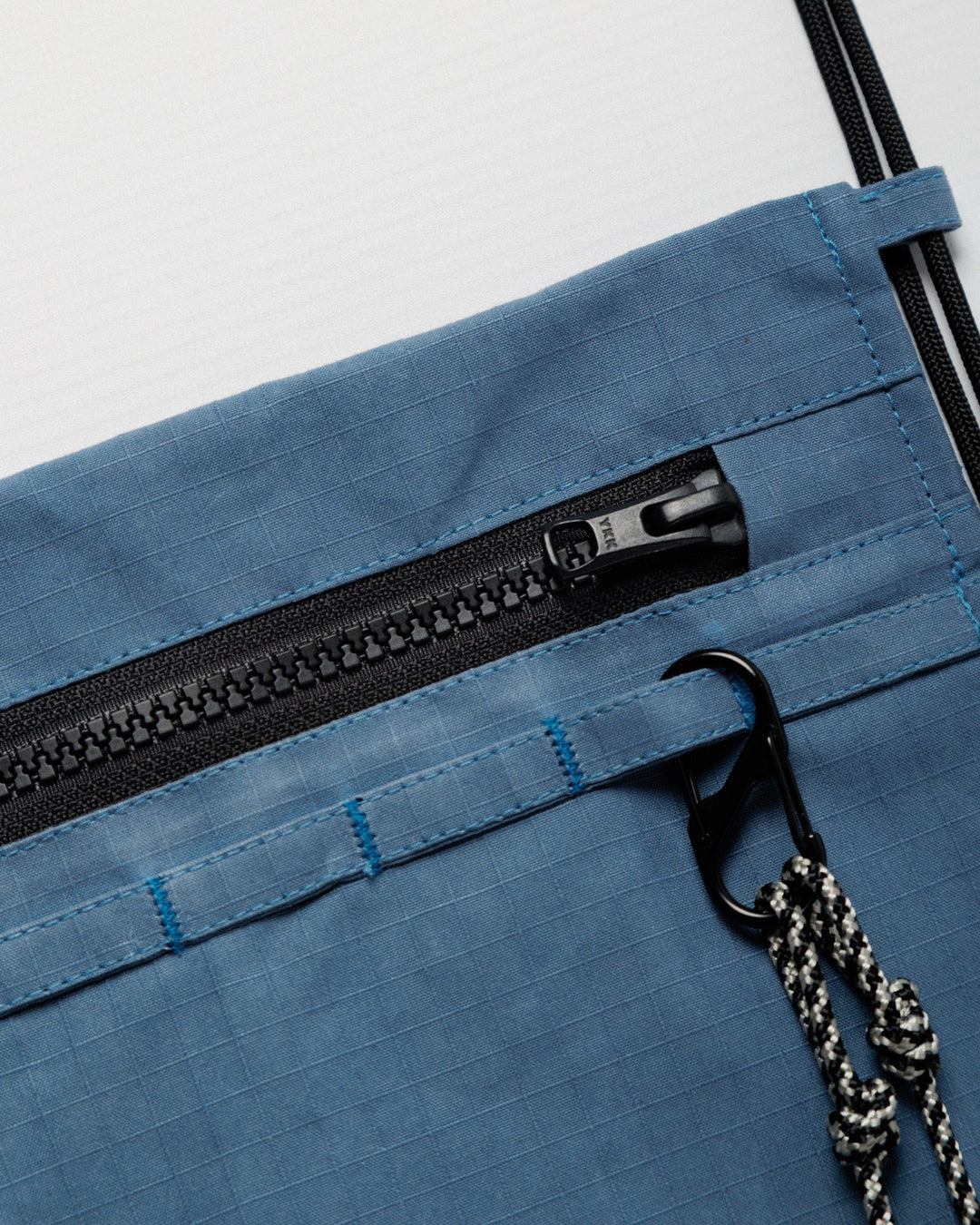 Bar Tack Sacoche - Slate Blue