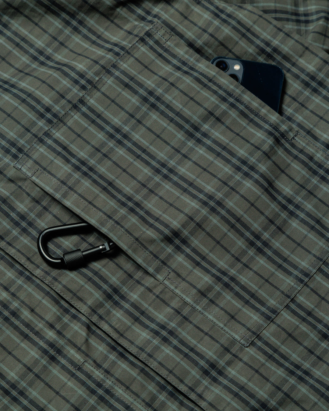 Nell Overshirt & Hood Set - Charcoal Check