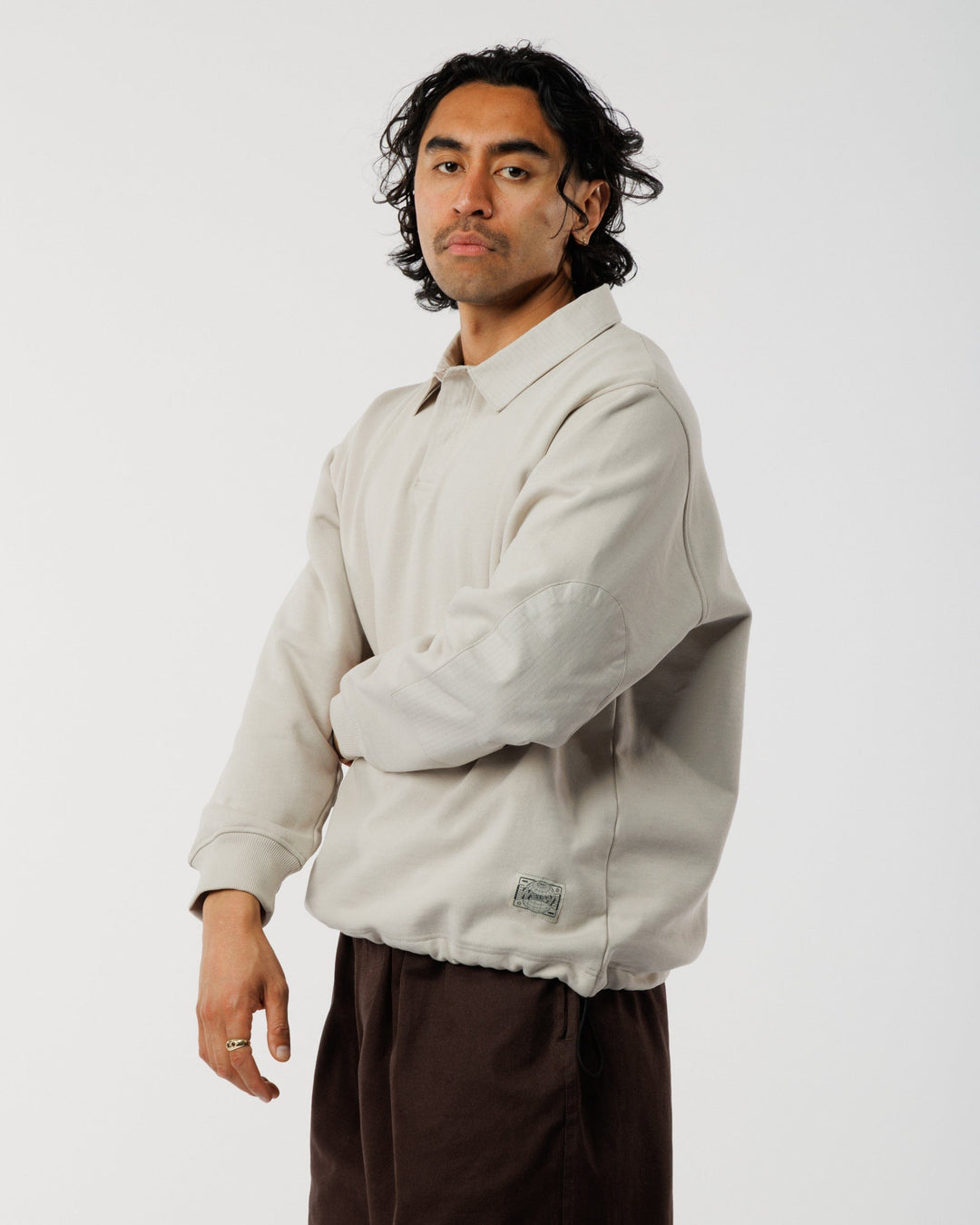 Ellis Rugby Sweatshirt - Stone