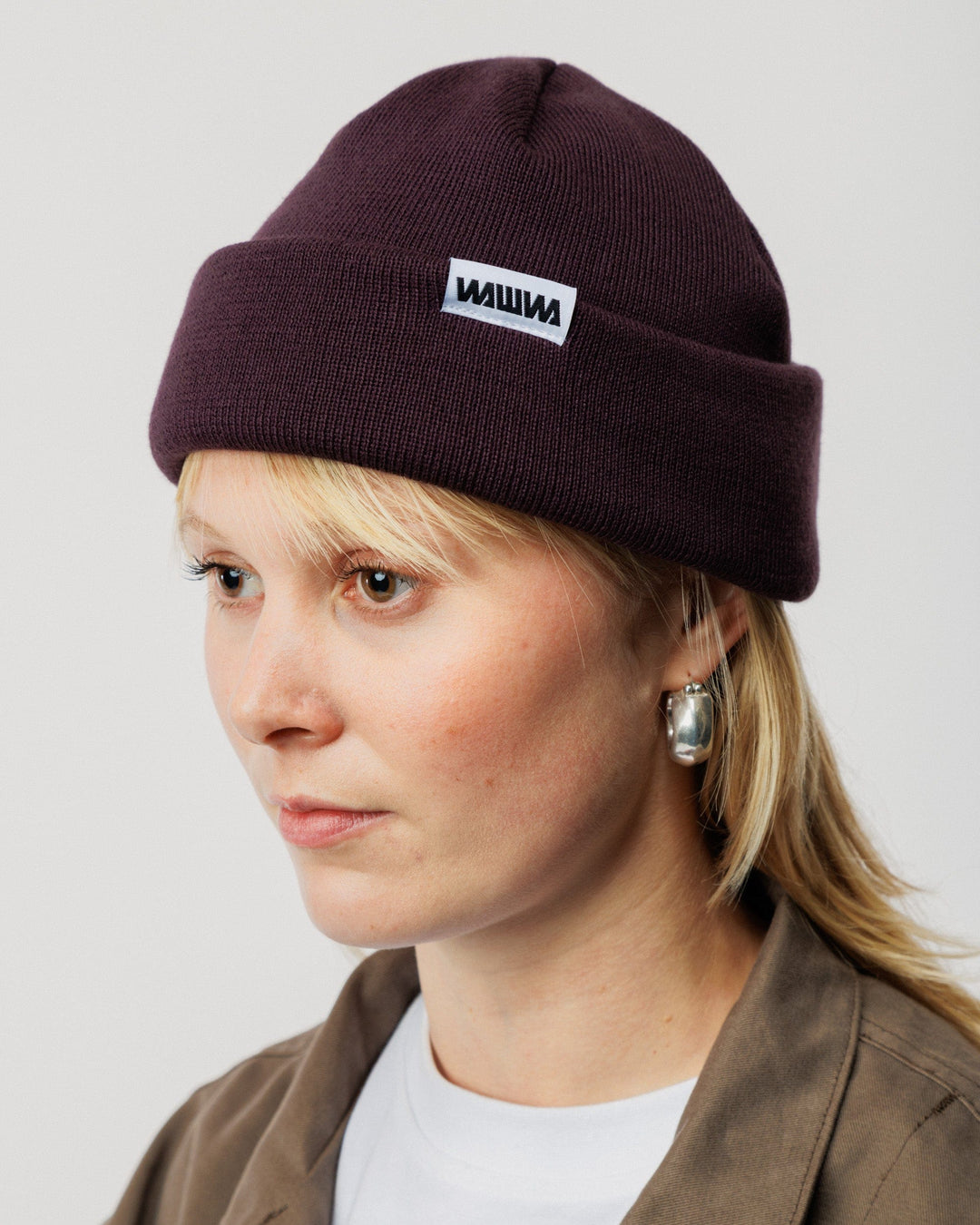 Mill Cotton Beanie - Aubergine