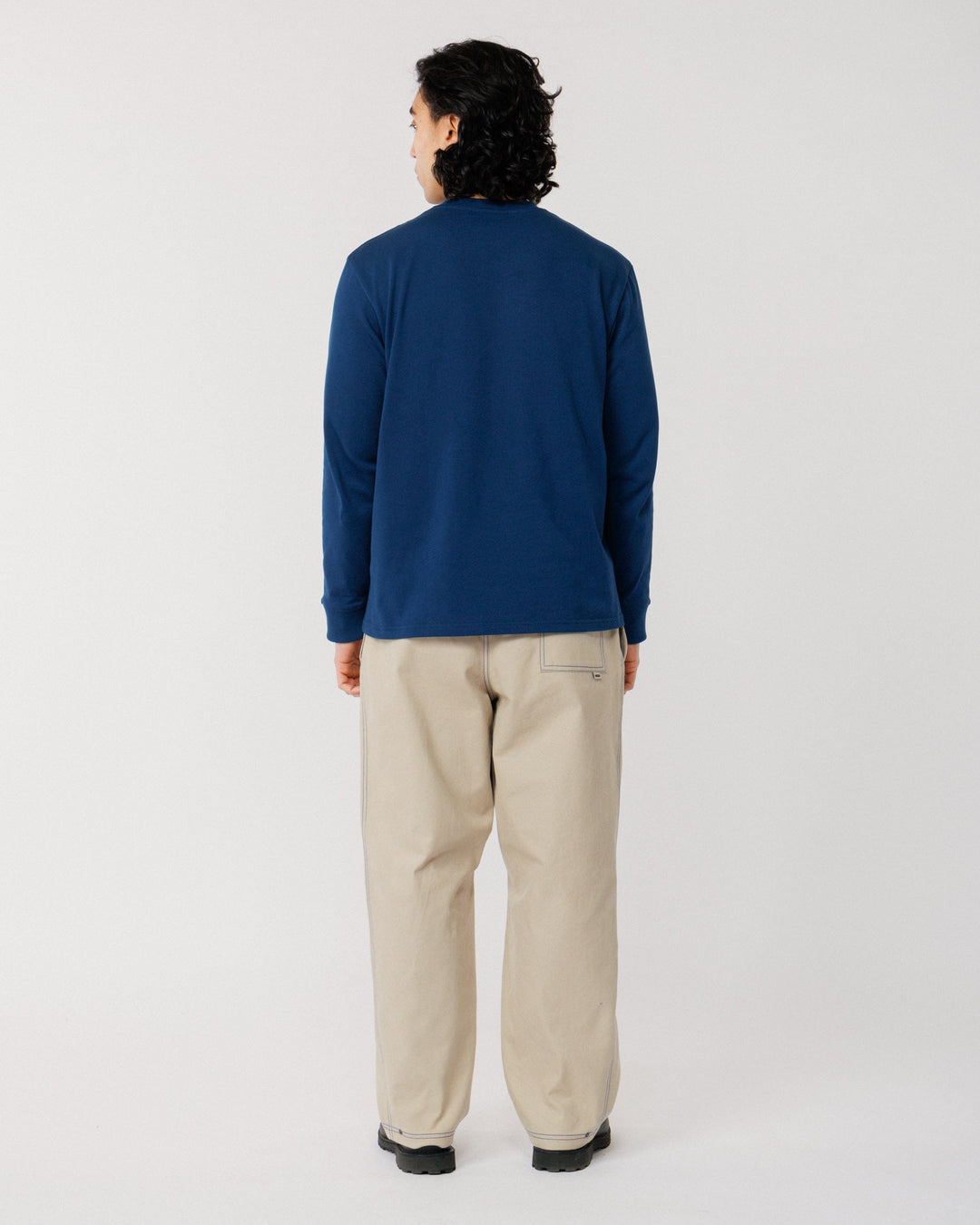 Zama Pant - Stone/Cobalt Contrast