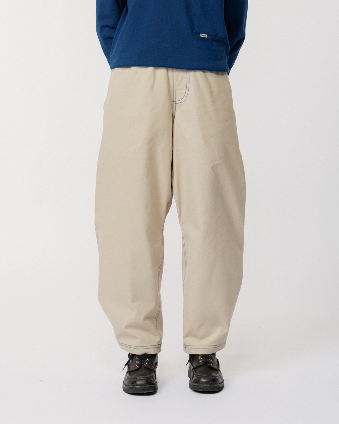 Zama Pant - Stone/Cobalt Contrast