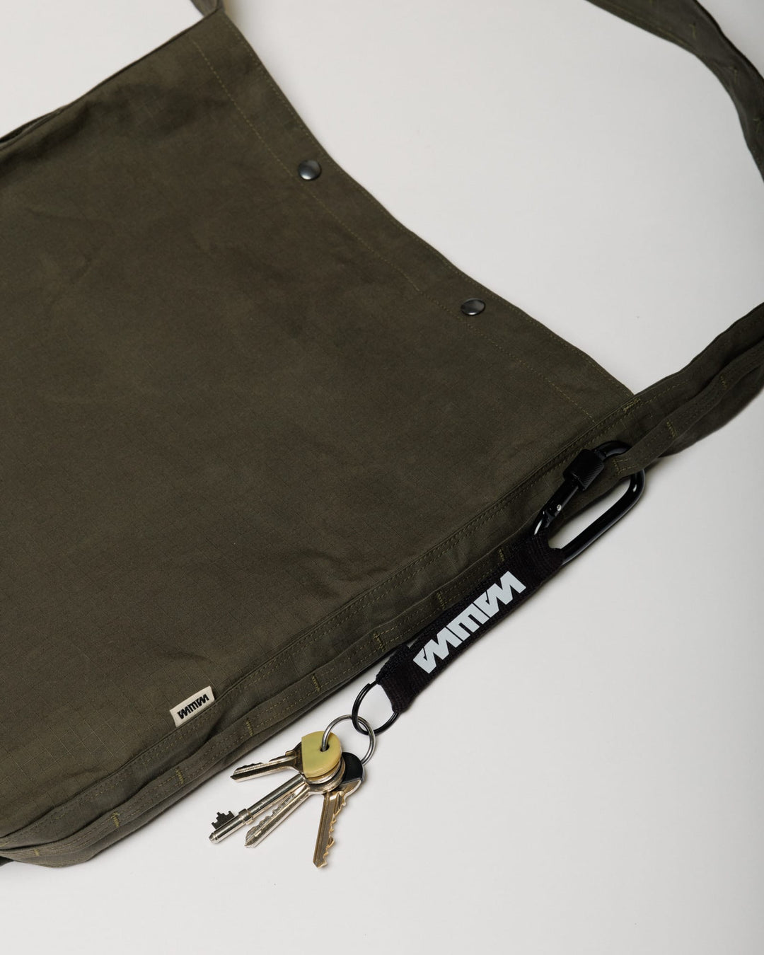 Water Resistant Bar Tack Tote - Khaki