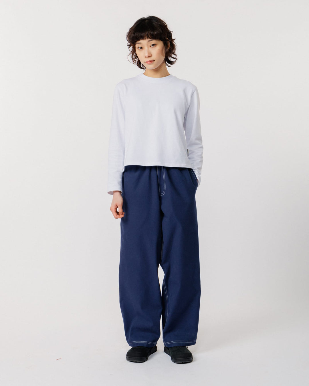 Zama Pant - Navy/White