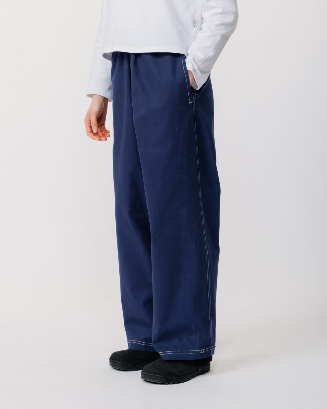 Zama Pant - Navy/White