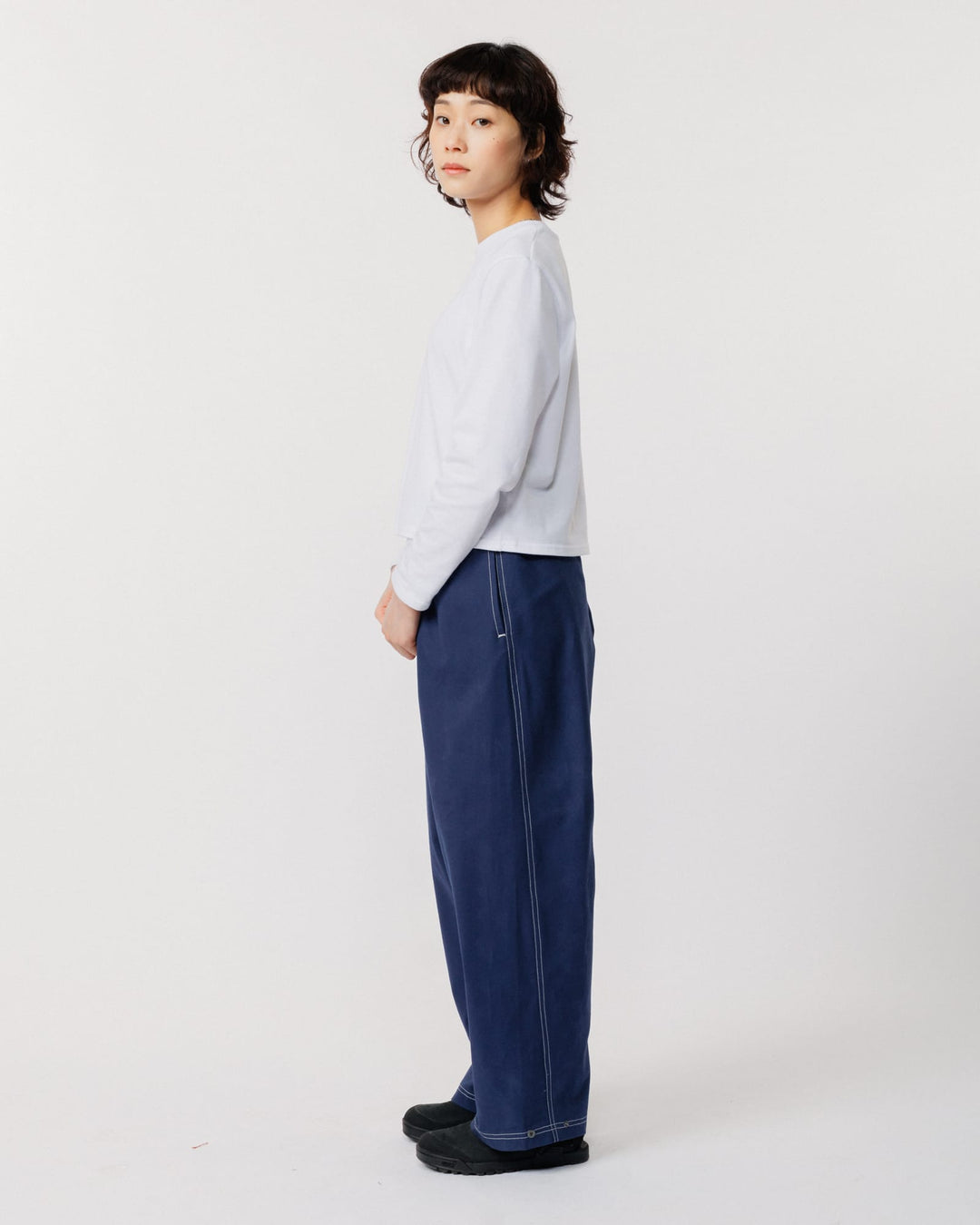 Zama Pant - Navy/White