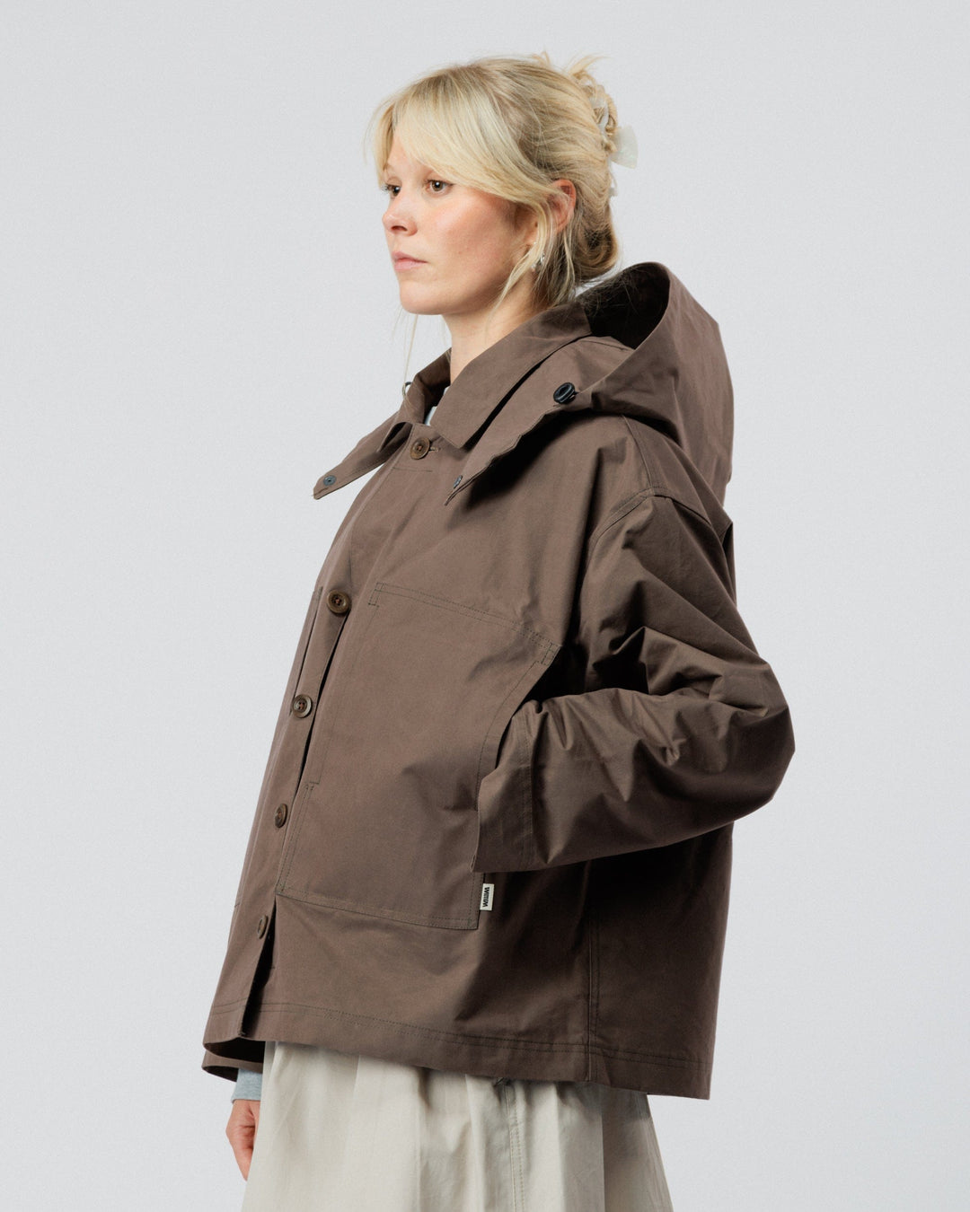 Nell Overshirt & Hood Set - Bracken Brown