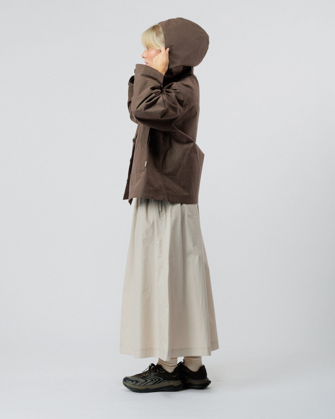 Nell Overshirt & Hood Set - Bracken Brown
