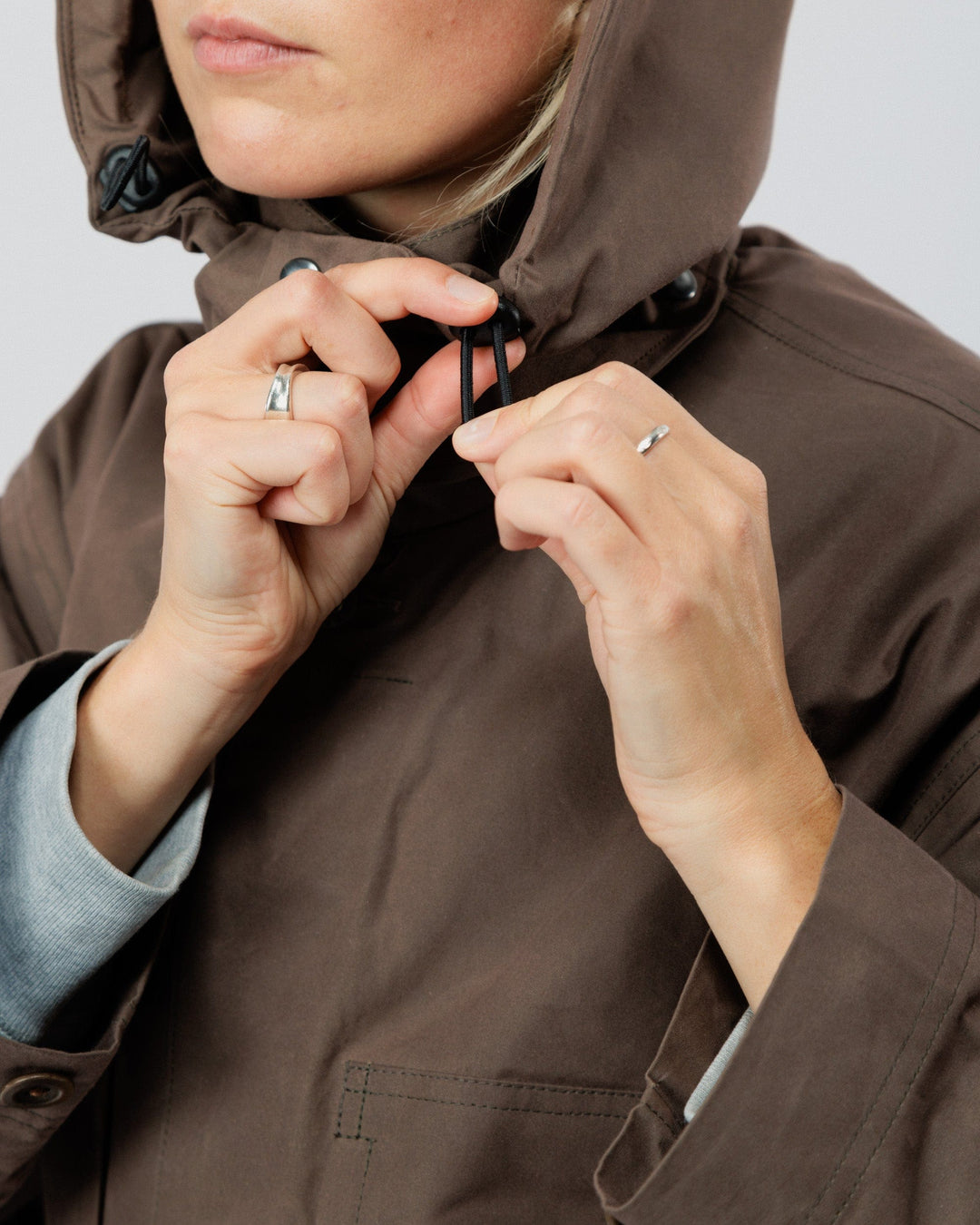 Nell Overshirt & Hood Set - Bracken Brown
