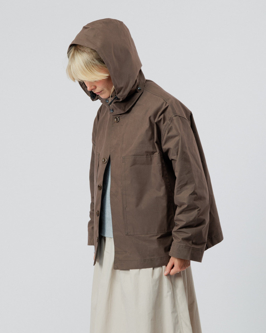 Nell Overshirt & Hood Set - Bracken Brown