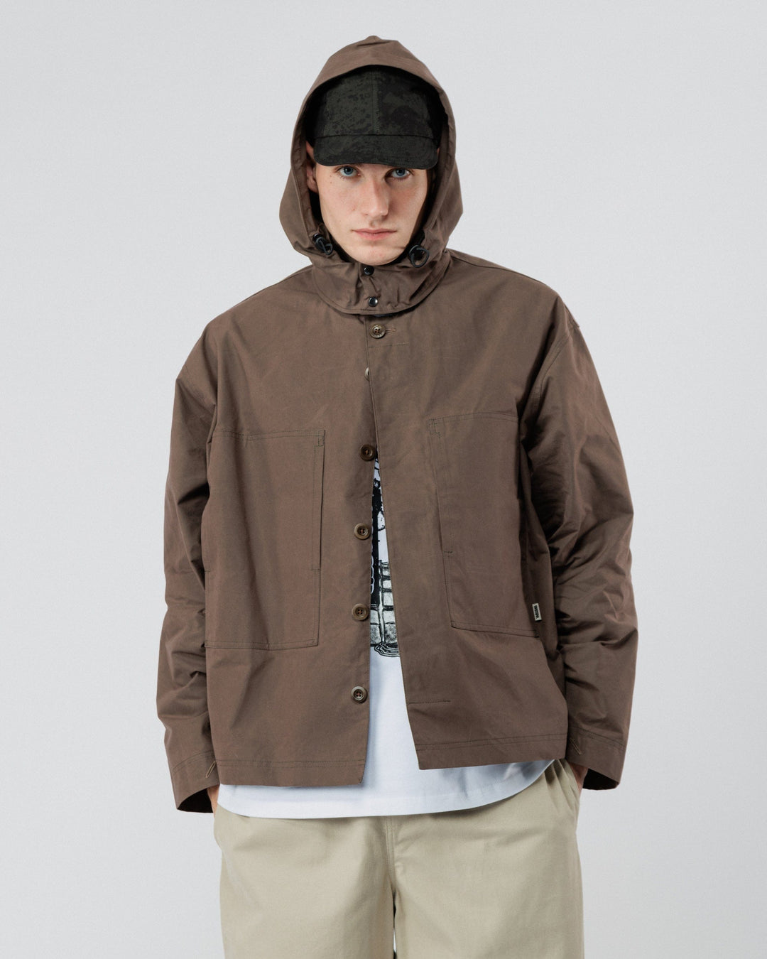 Nell Overshirt & Hood Set - Bracken Brown
