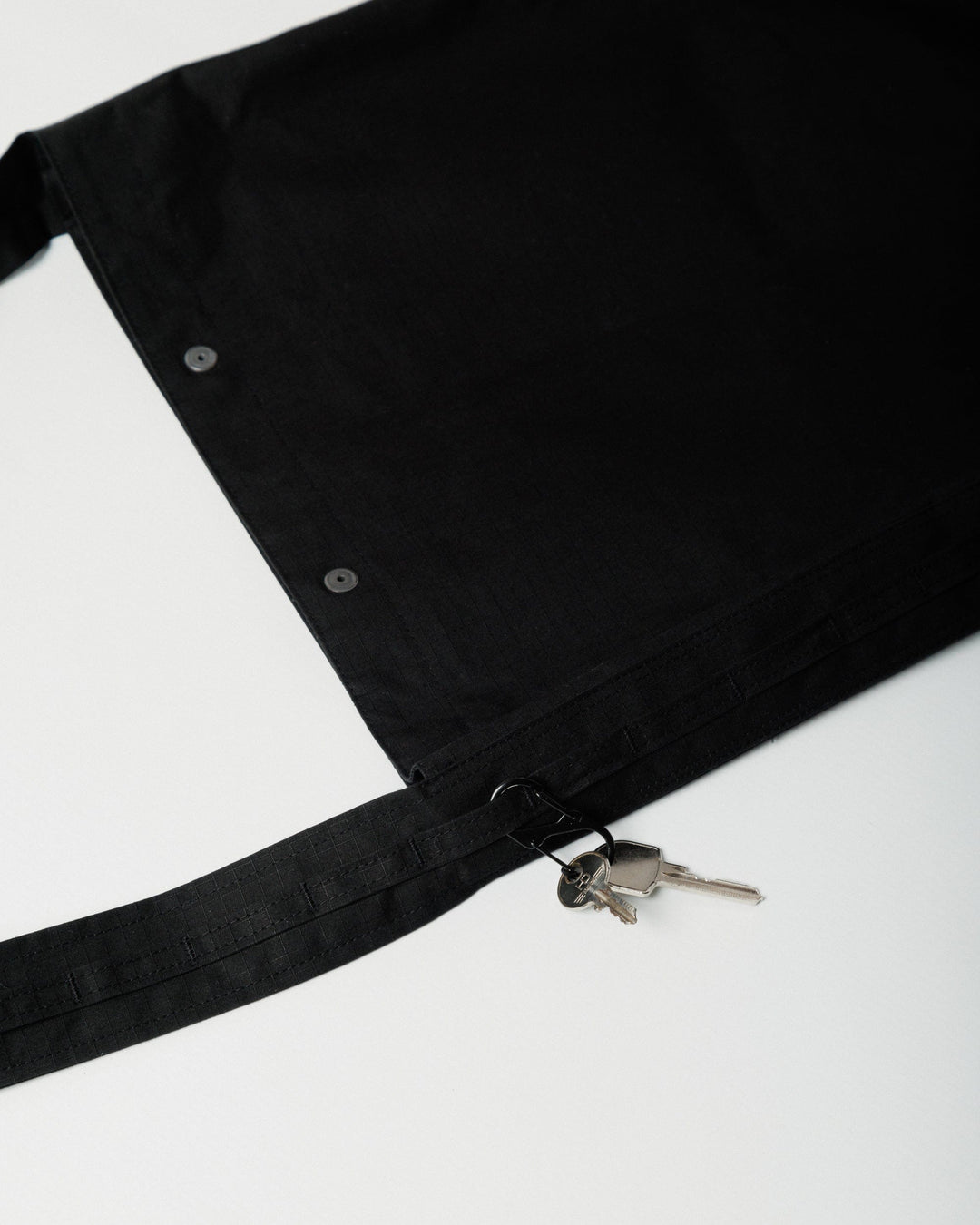 Water Resistant Bar Tack Tote - Black