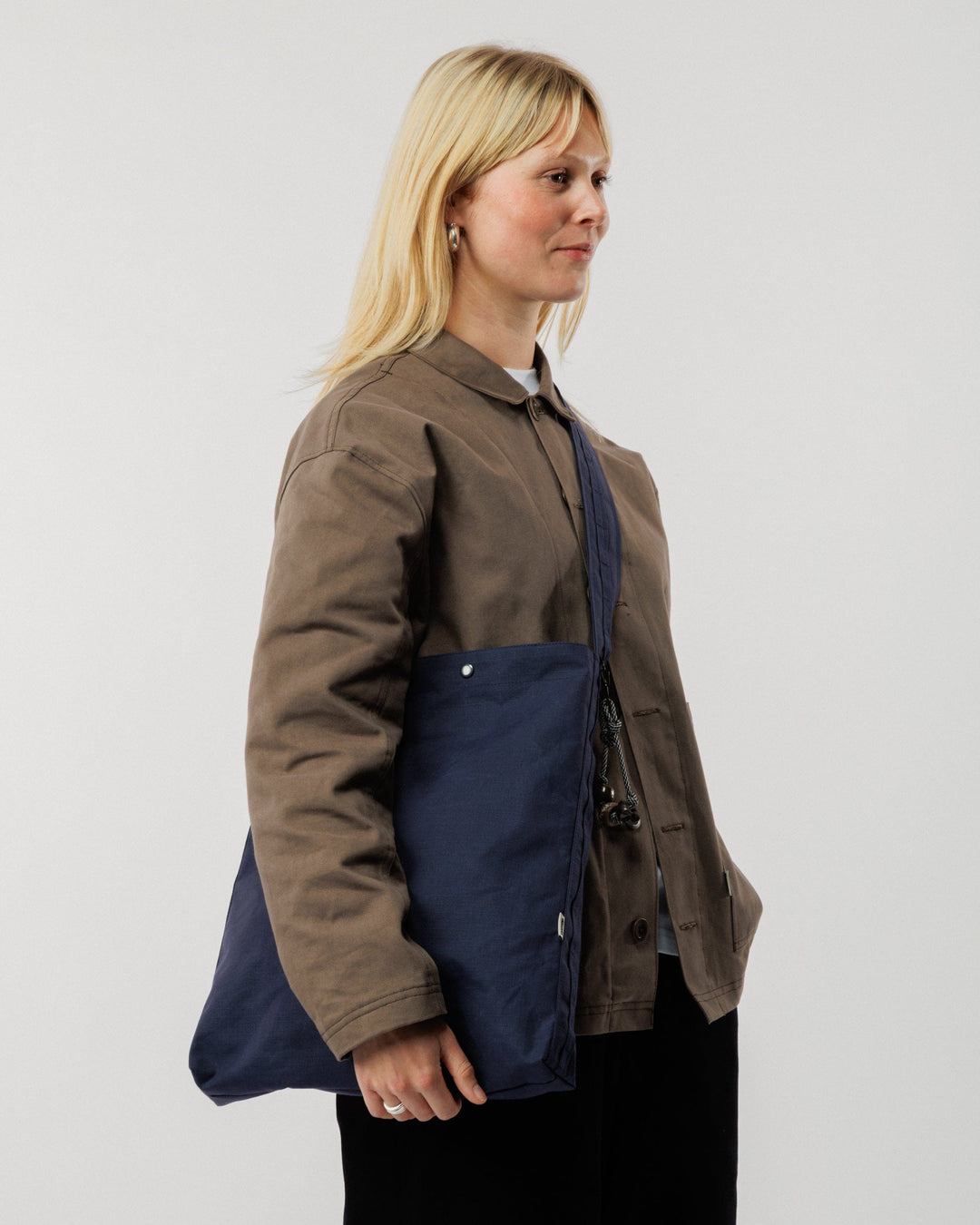 Water Resistant Bar Tack Tote - Petrol