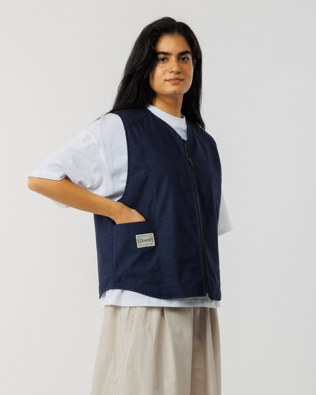 Ripstop Studio Vest - Navy