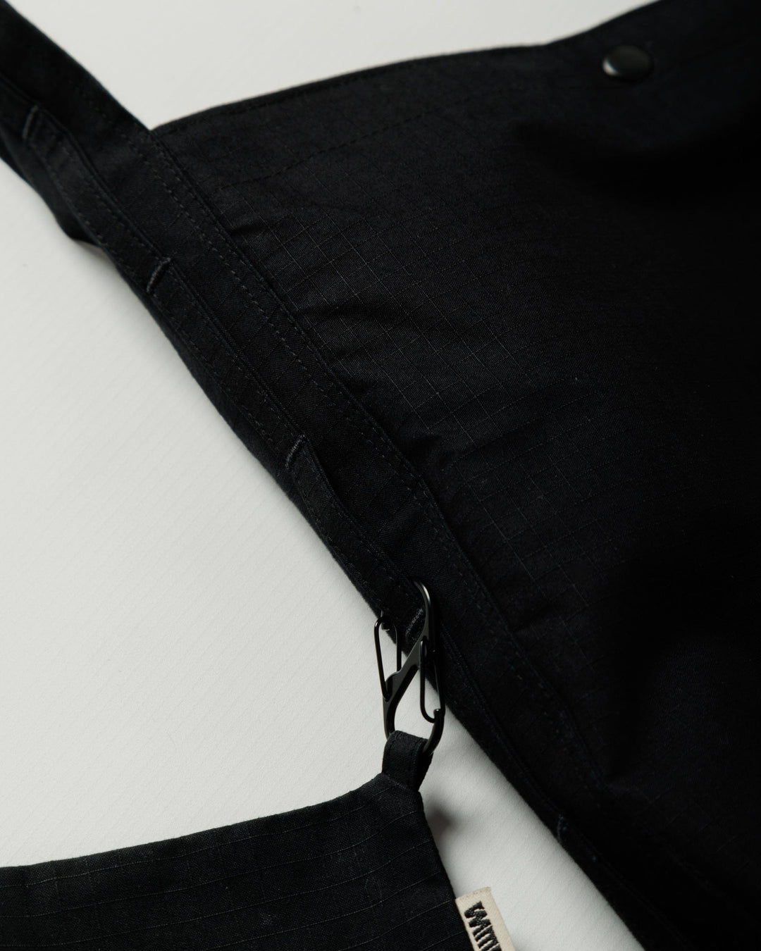 Ripstop Bar Tack Tote Bag - Black