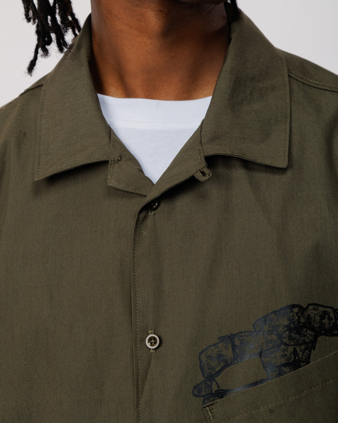 Psy-Damage Ezra Shirt - Khaki