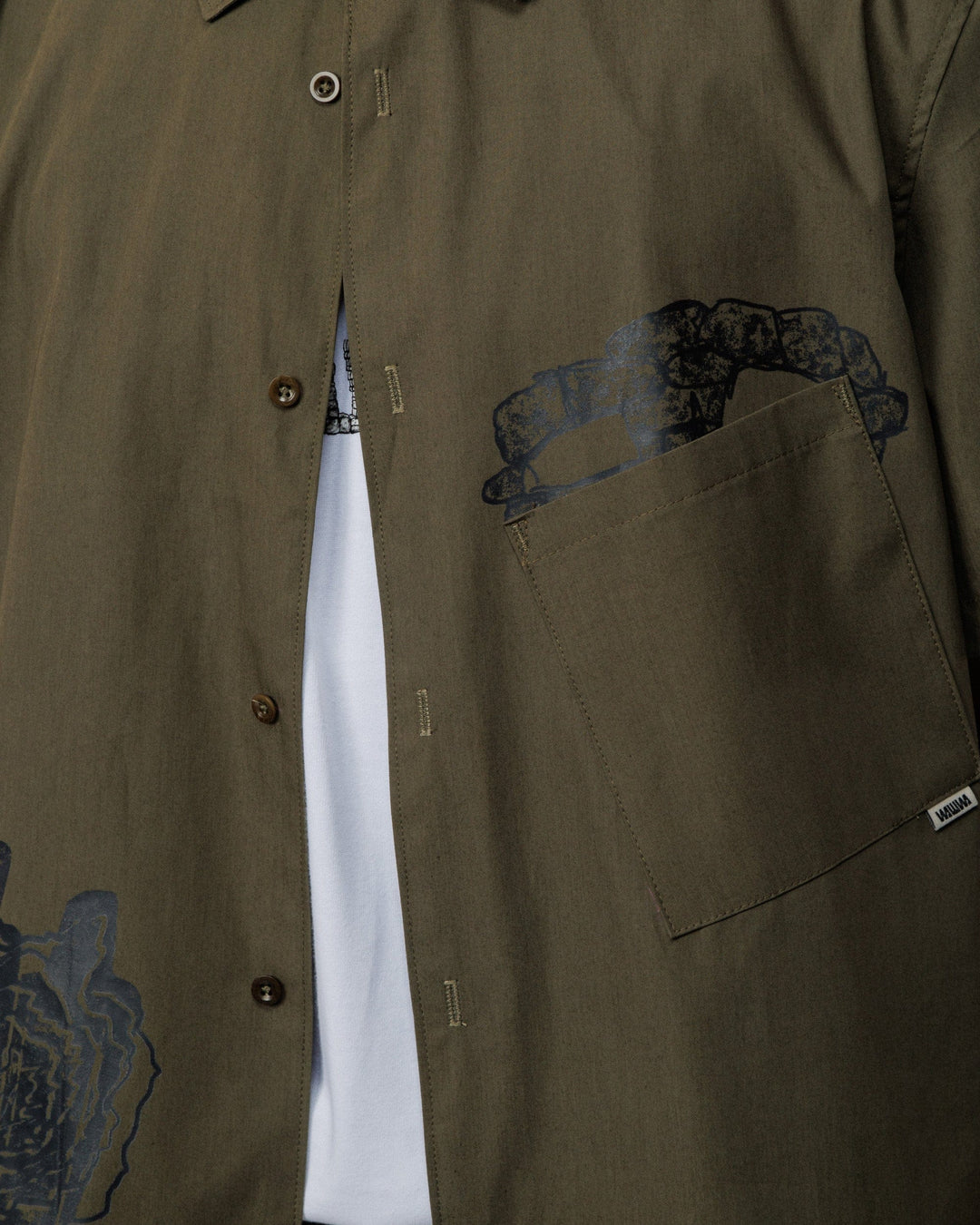 Psy-Damage Ezra Shirt - Khaki
