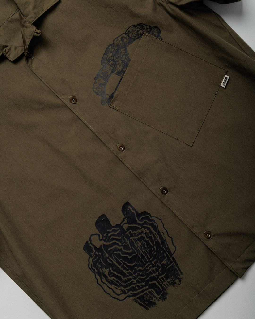 Psy-Damage Ezra Shirt - Khaki