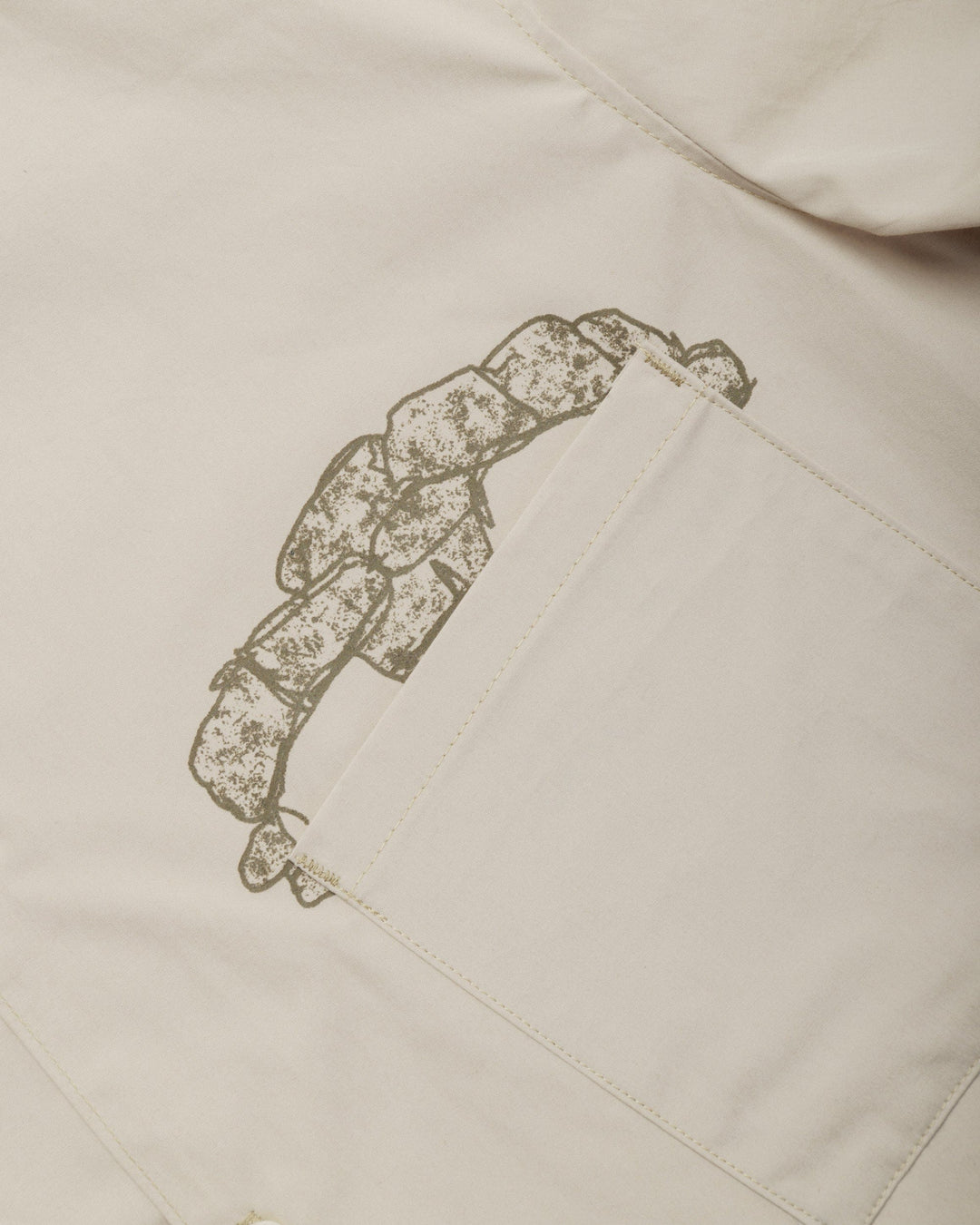 Psy-Damage Ezra Shirt - Stone