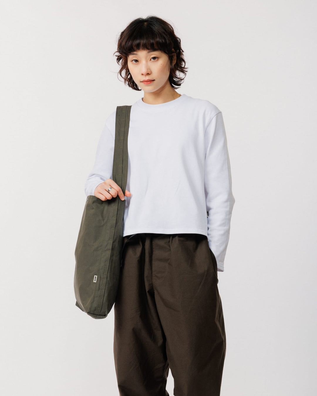 Water Resistant Bar Tack Tote - Khaki