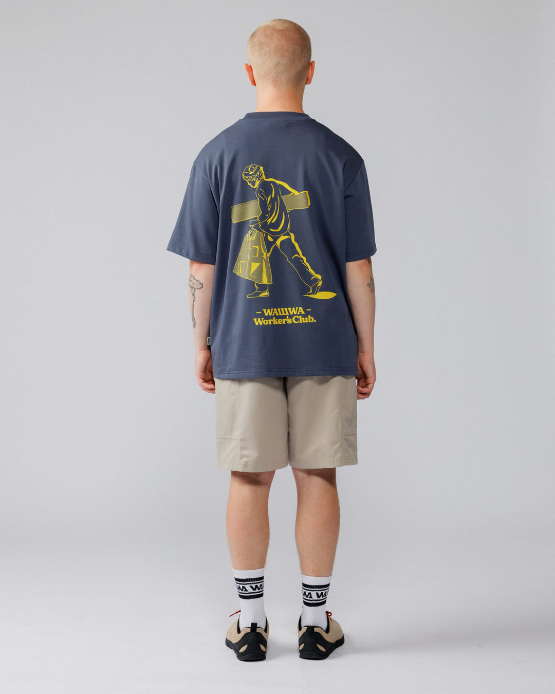 Workers Logo Stride T-Shirt - Navy