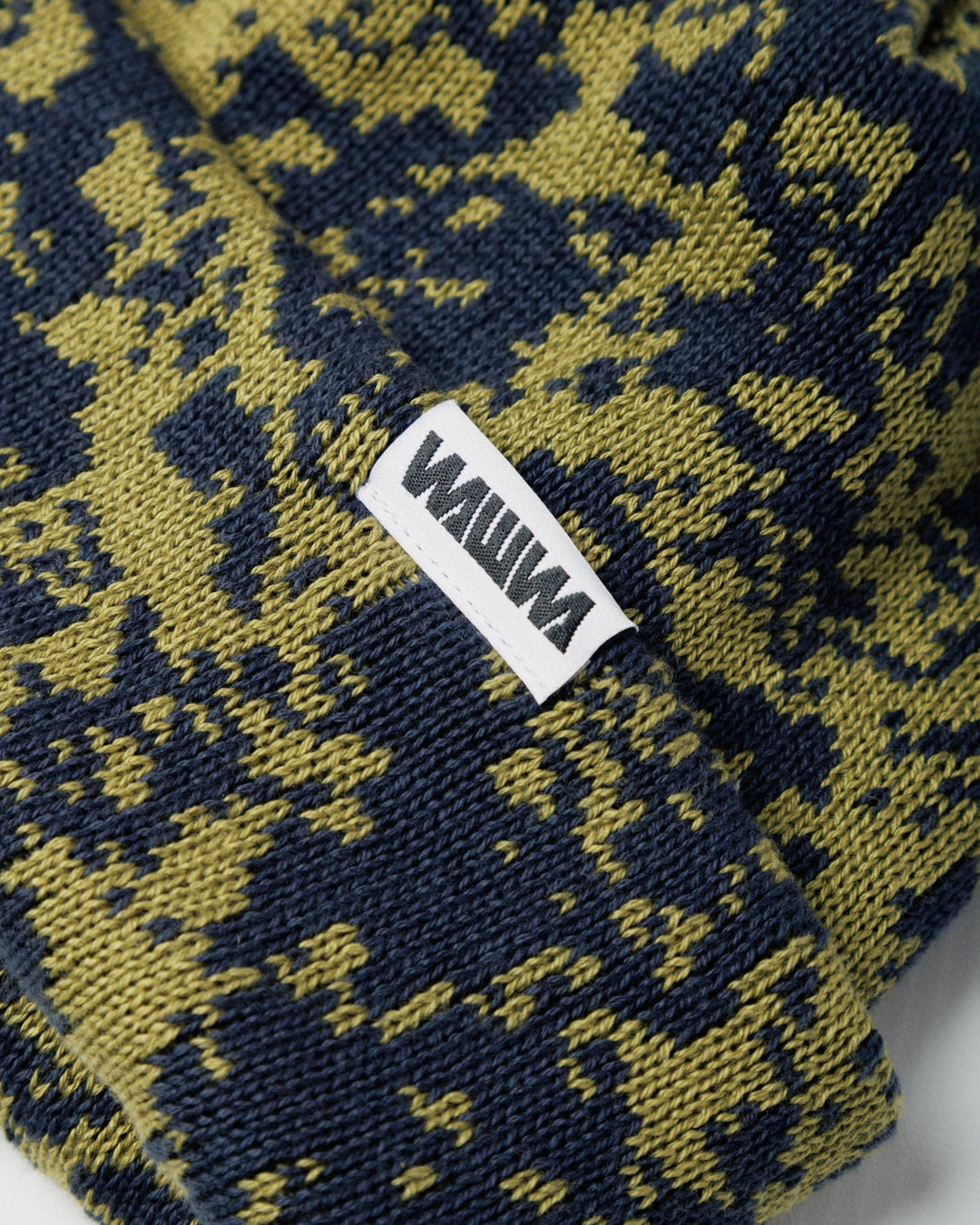Barley Hat & Scarf Set - Khaki & Navy
