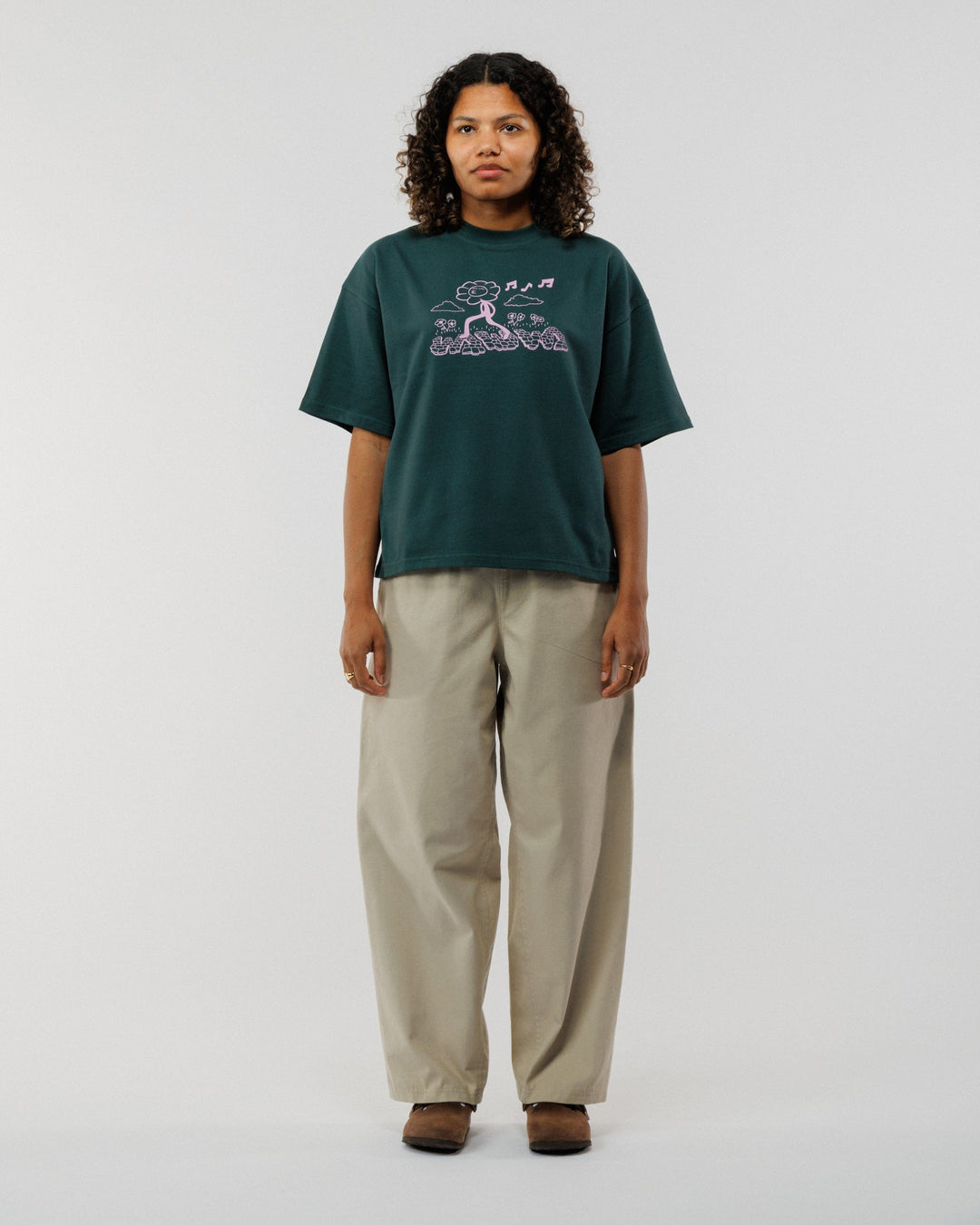 Whistling Box T-Shirt - Forest Green