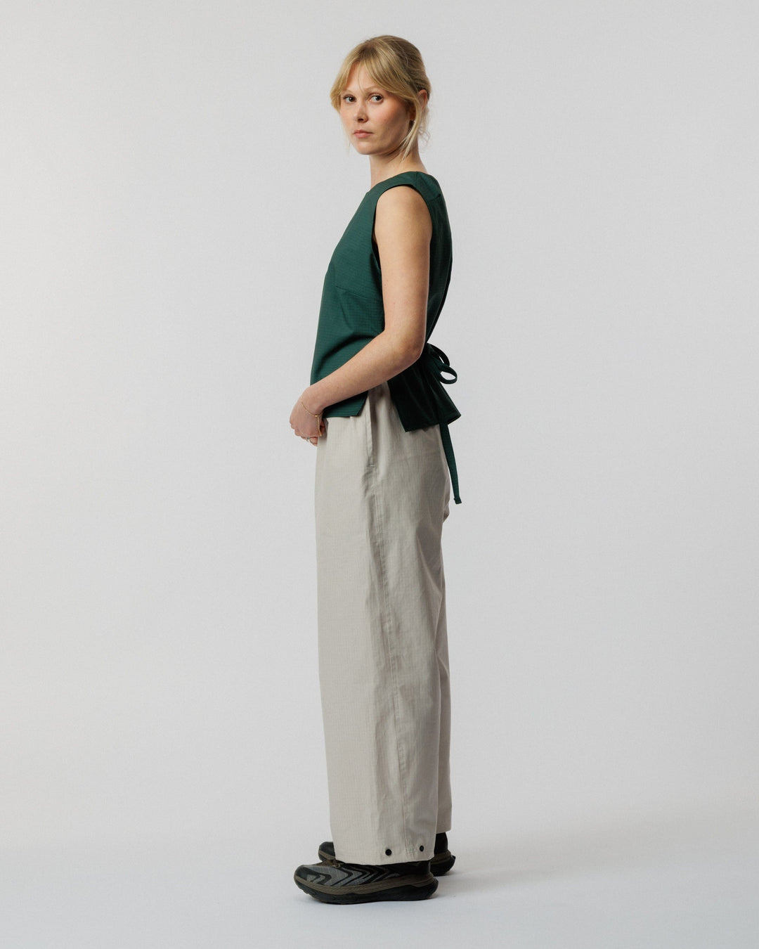 Aimee Tie Top- Pine