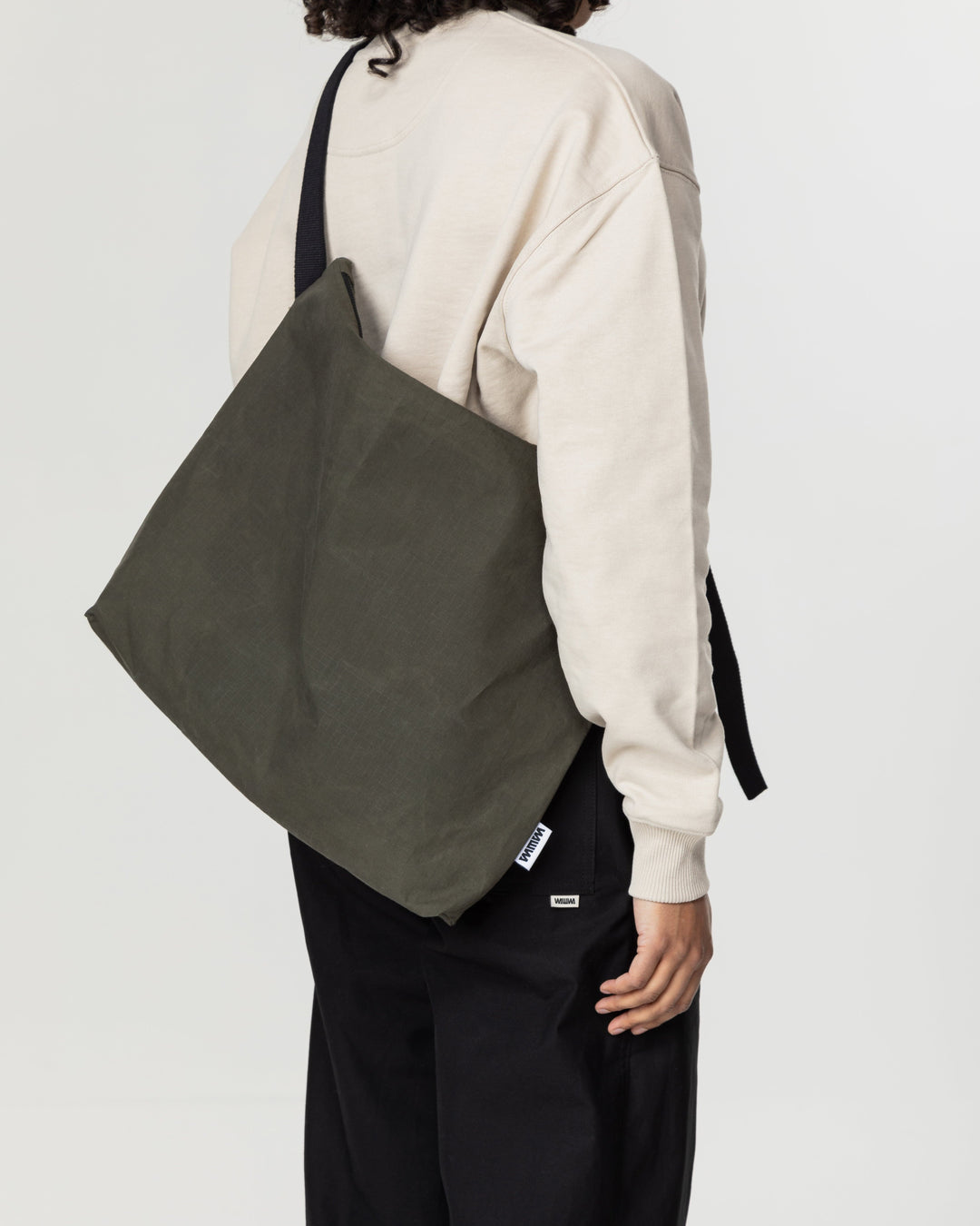 Water Resistant Messenger Bag - Dark Olive