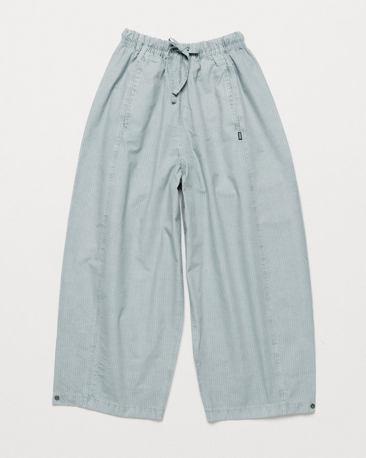 Garment Dyed Atlas Pants - Powder Blue — front flat, full garment