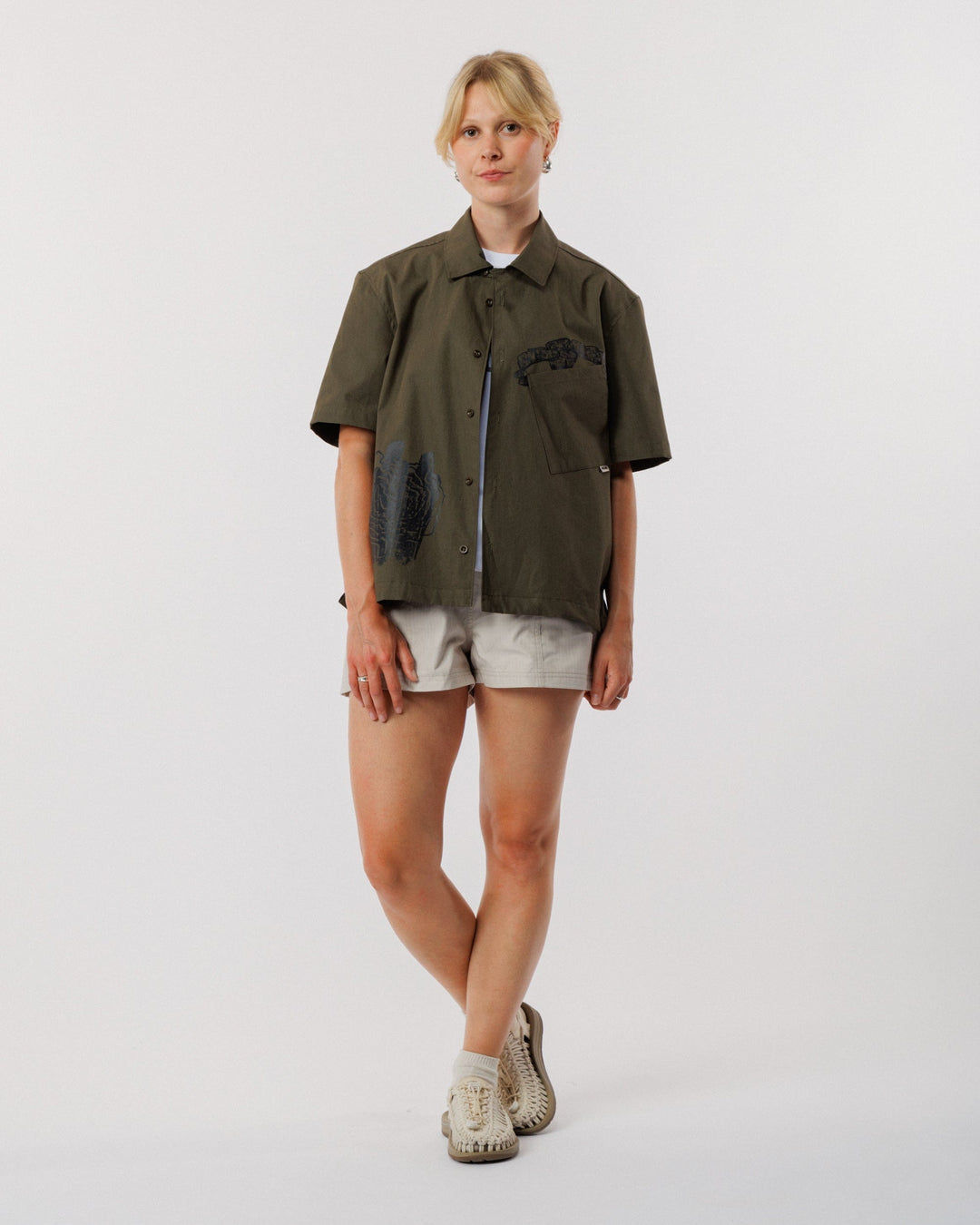 Psy-Damage Ezra Shirt - Khaki