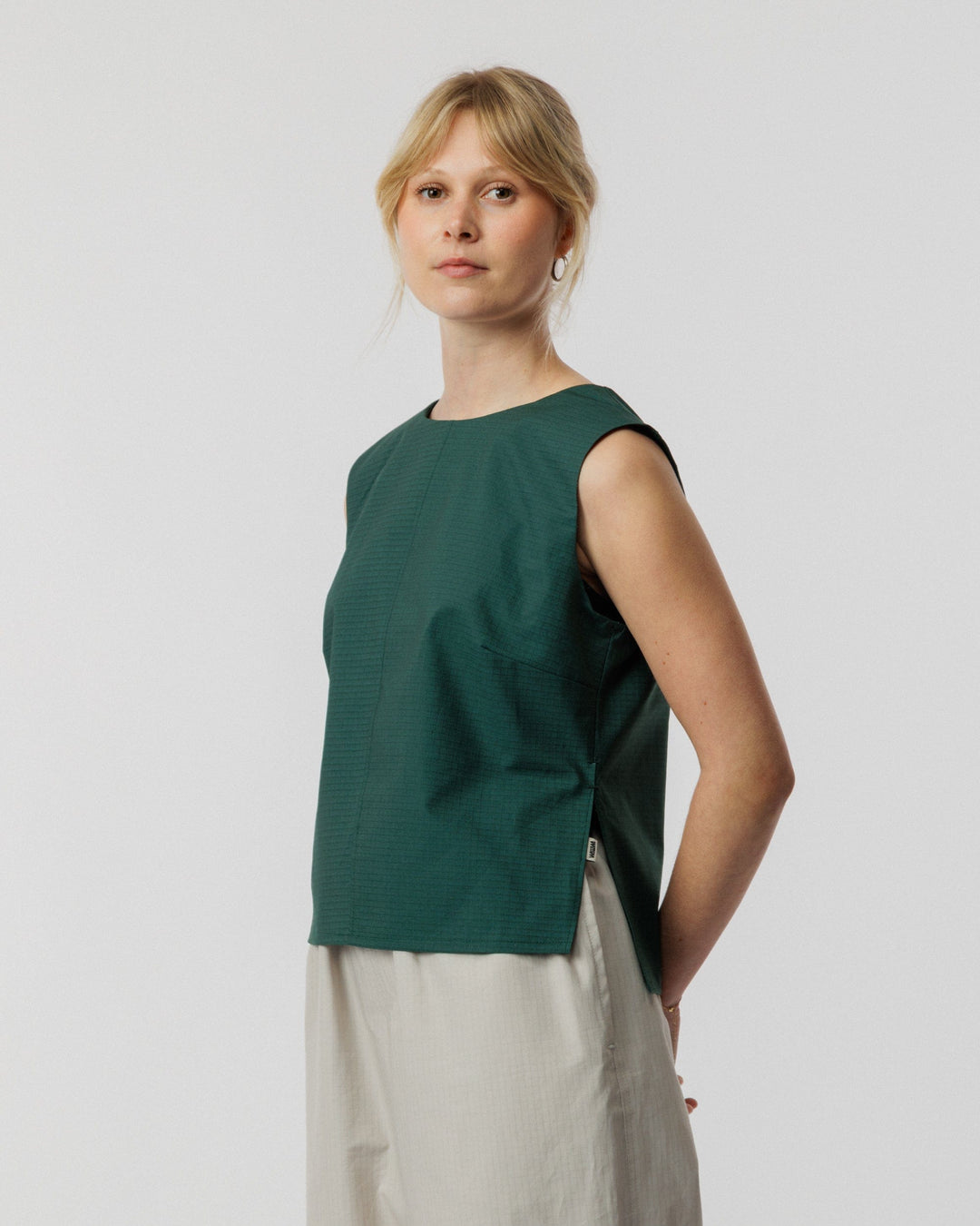 Aimee Tie Top- Pine