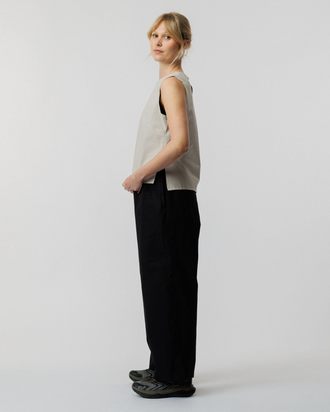 Aimee Tie Top - Stone
