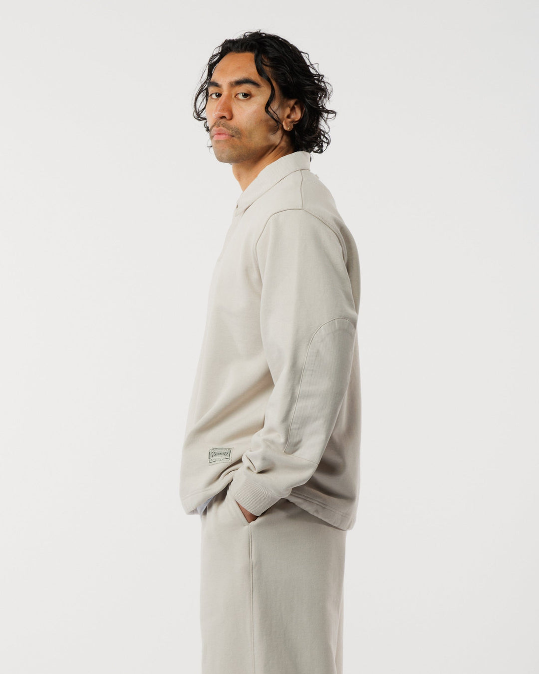 Ellis Rugby Sweatshirt - Stone