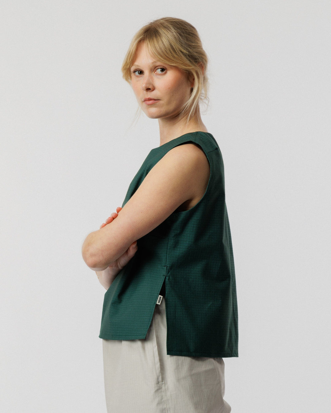 Aimee Tie Top- Pine