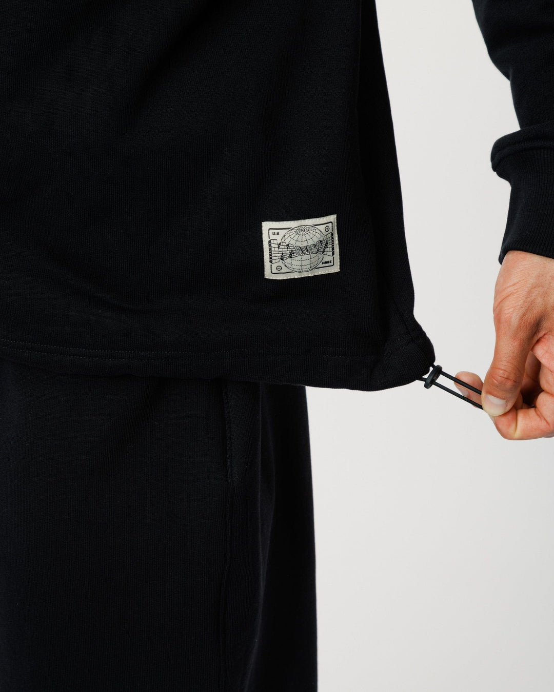 Ellis Rugby Sweatshirt - Black