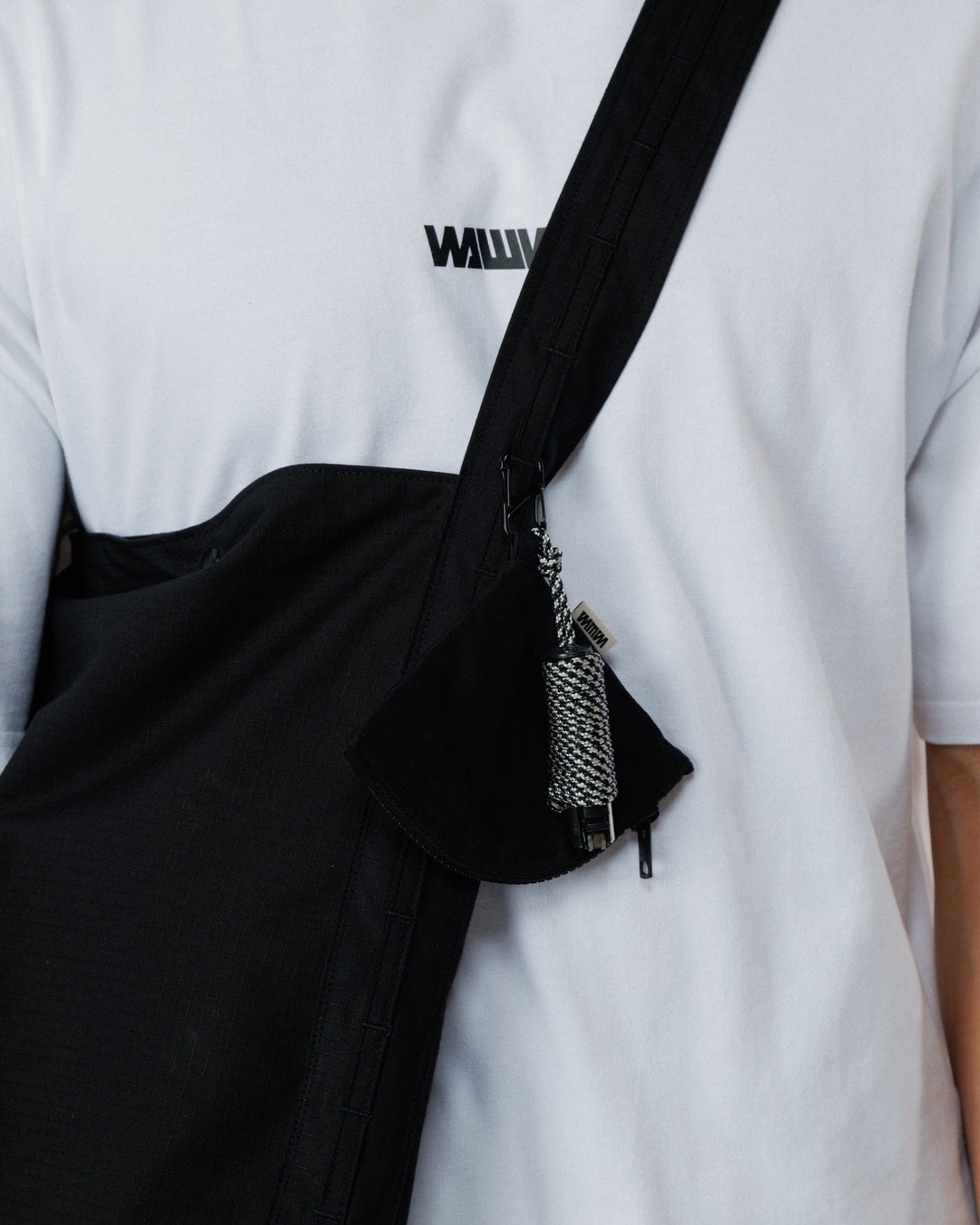 Ripstop Bar Tack Tote Bag - Black