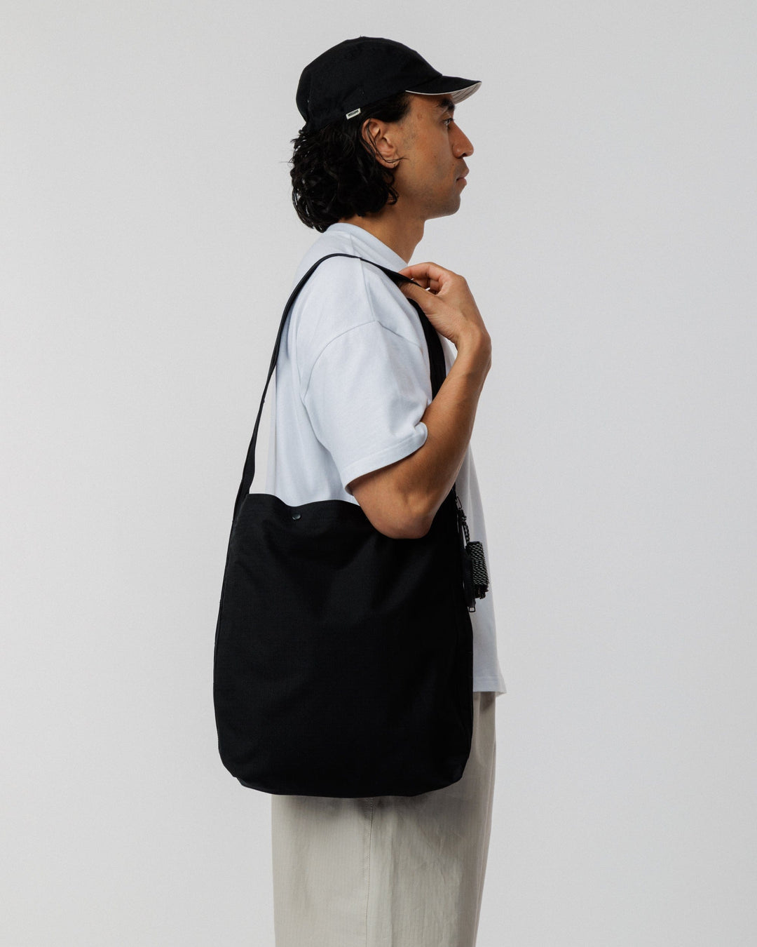 Ripstop Bar Tack Tote Bag - Black